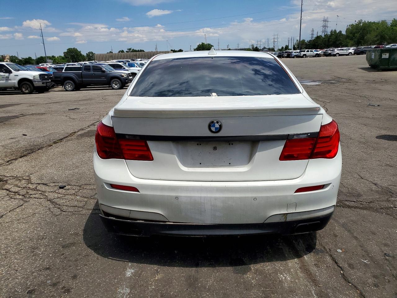 2012 Bmw 750 Li White vin: WBAKB8C50CC962615