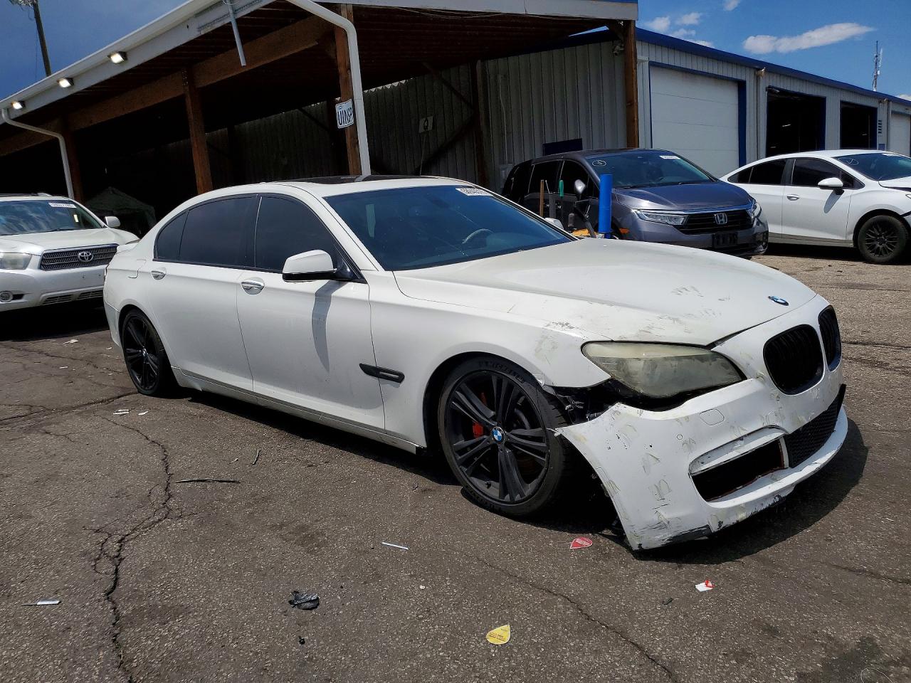 2012 Bmw 750 Li White vin: WBAKB8C50CC962615
