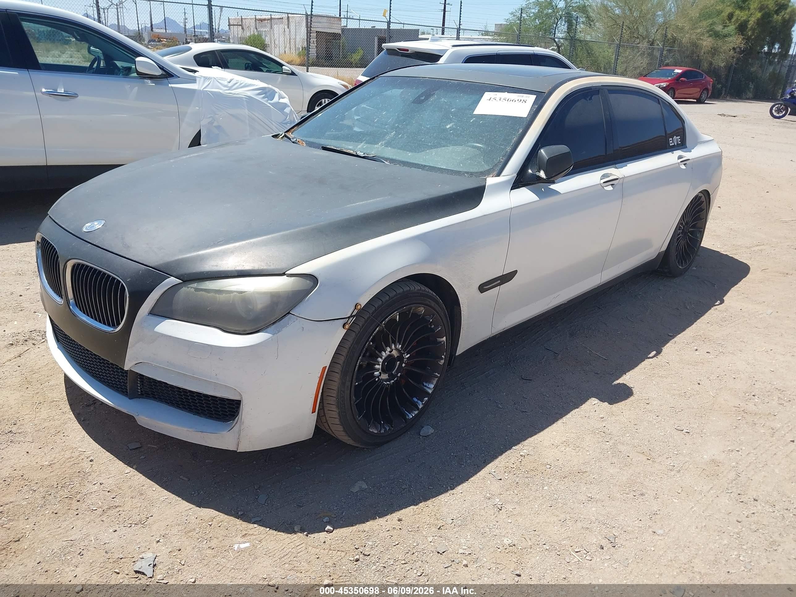 2012 Bmw 750li   White vin: WBAKB8C50CC962789