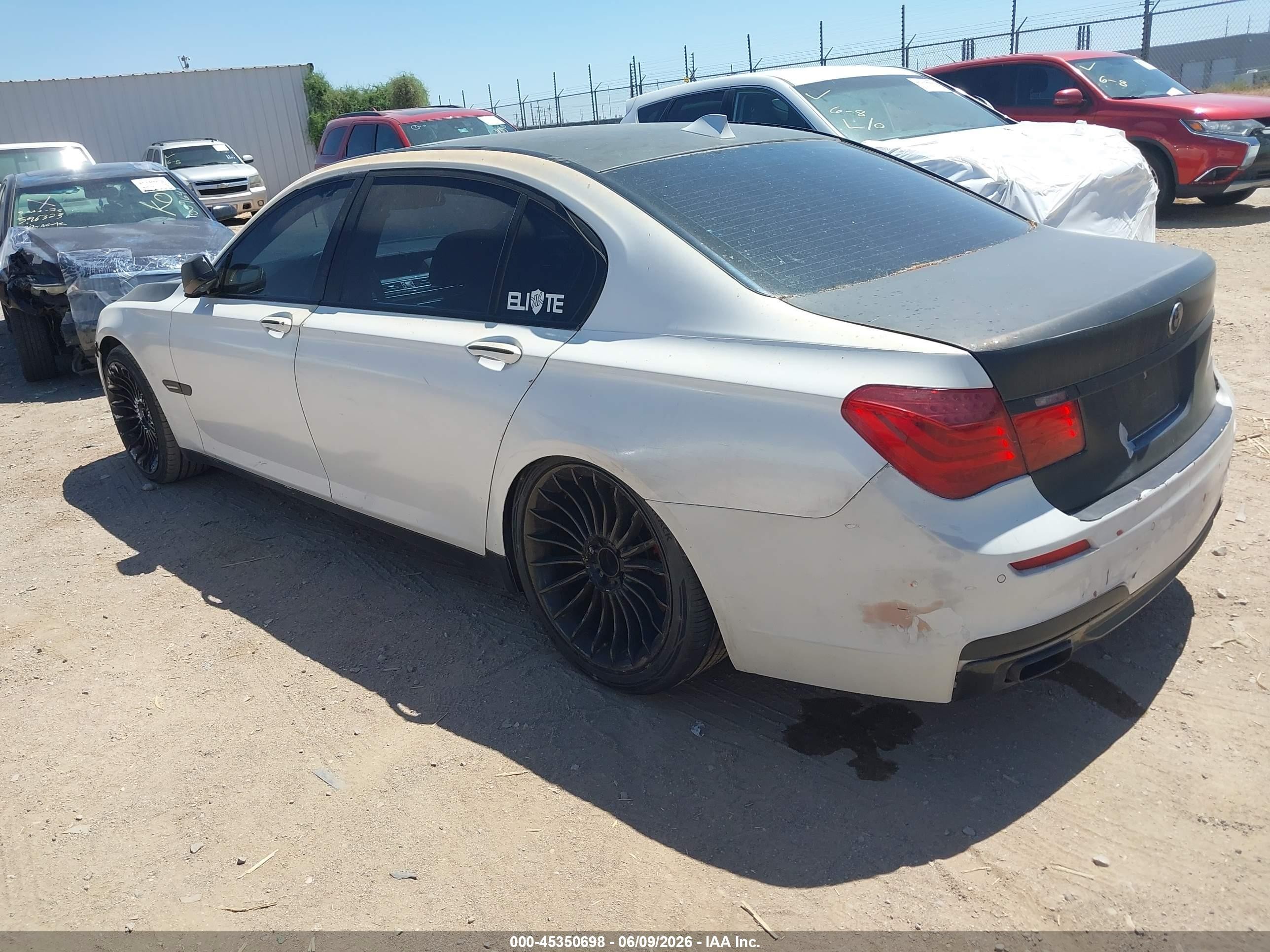 2012 Bmw 750li   White vin: WBAKB8C50CC962789