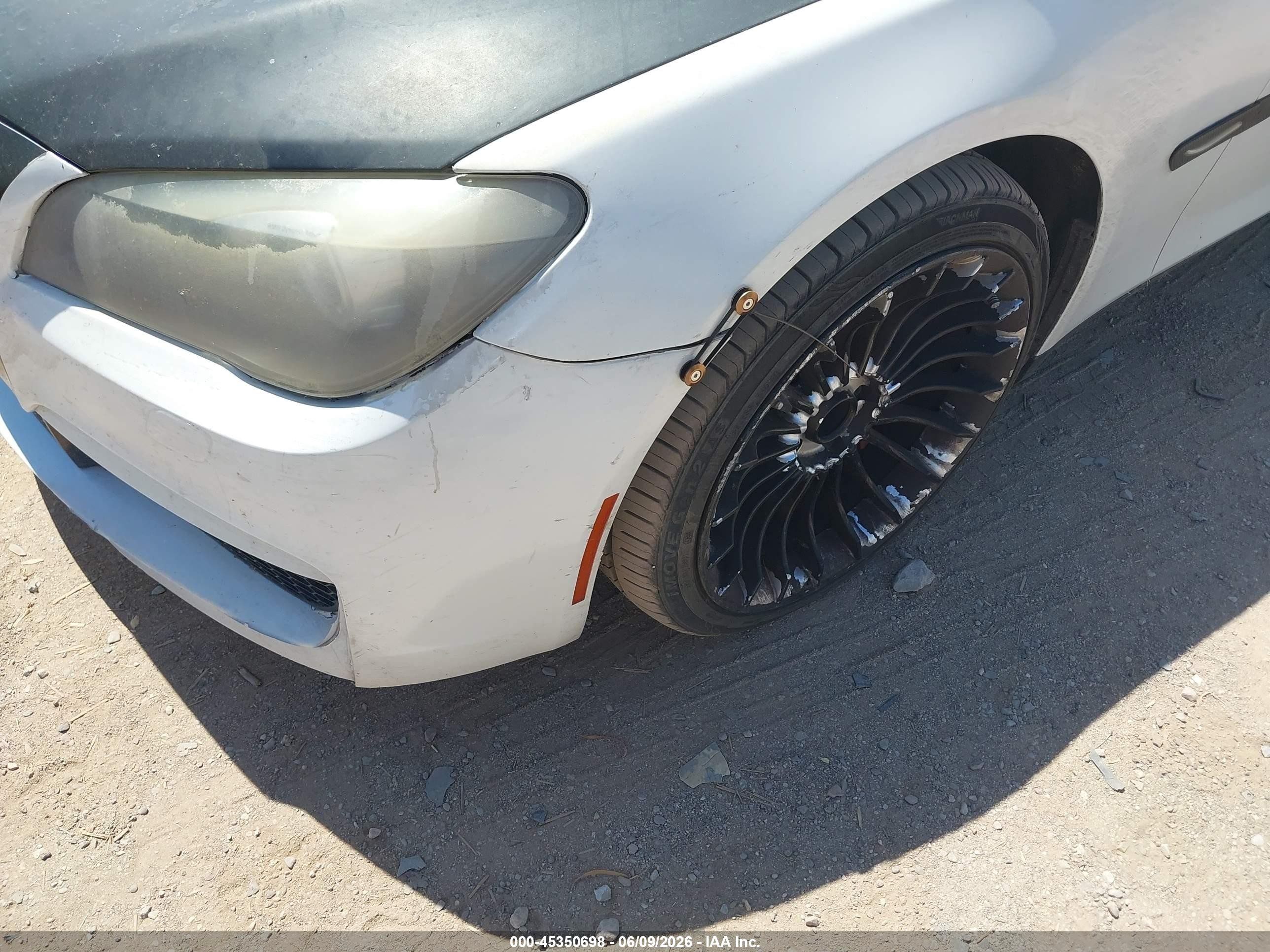 2012 Bmw 750li   White vin: WBAKB8C50CC962789