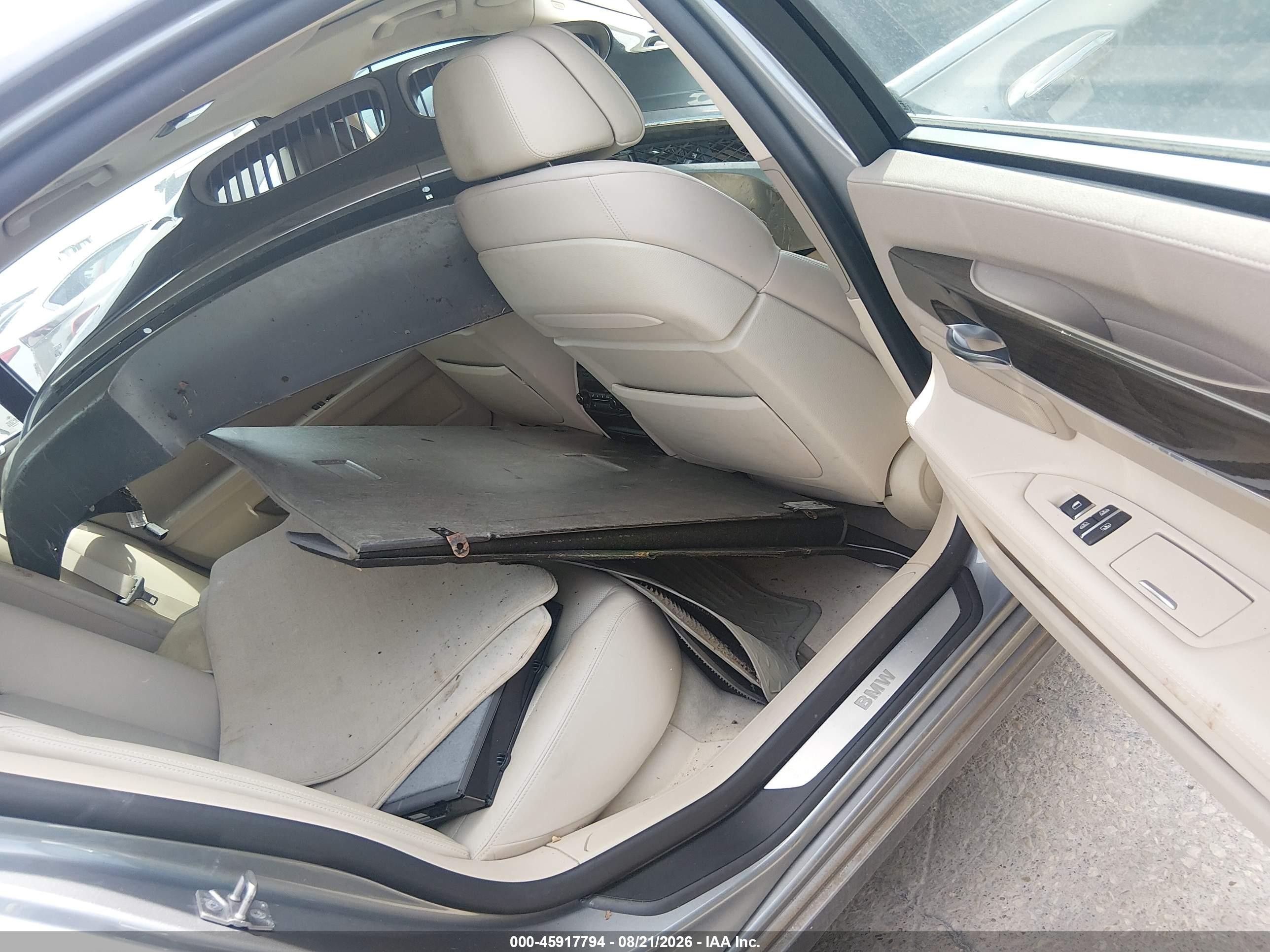 2012 Bmw 750li   Gray vin: WBAKB8C50CC964963