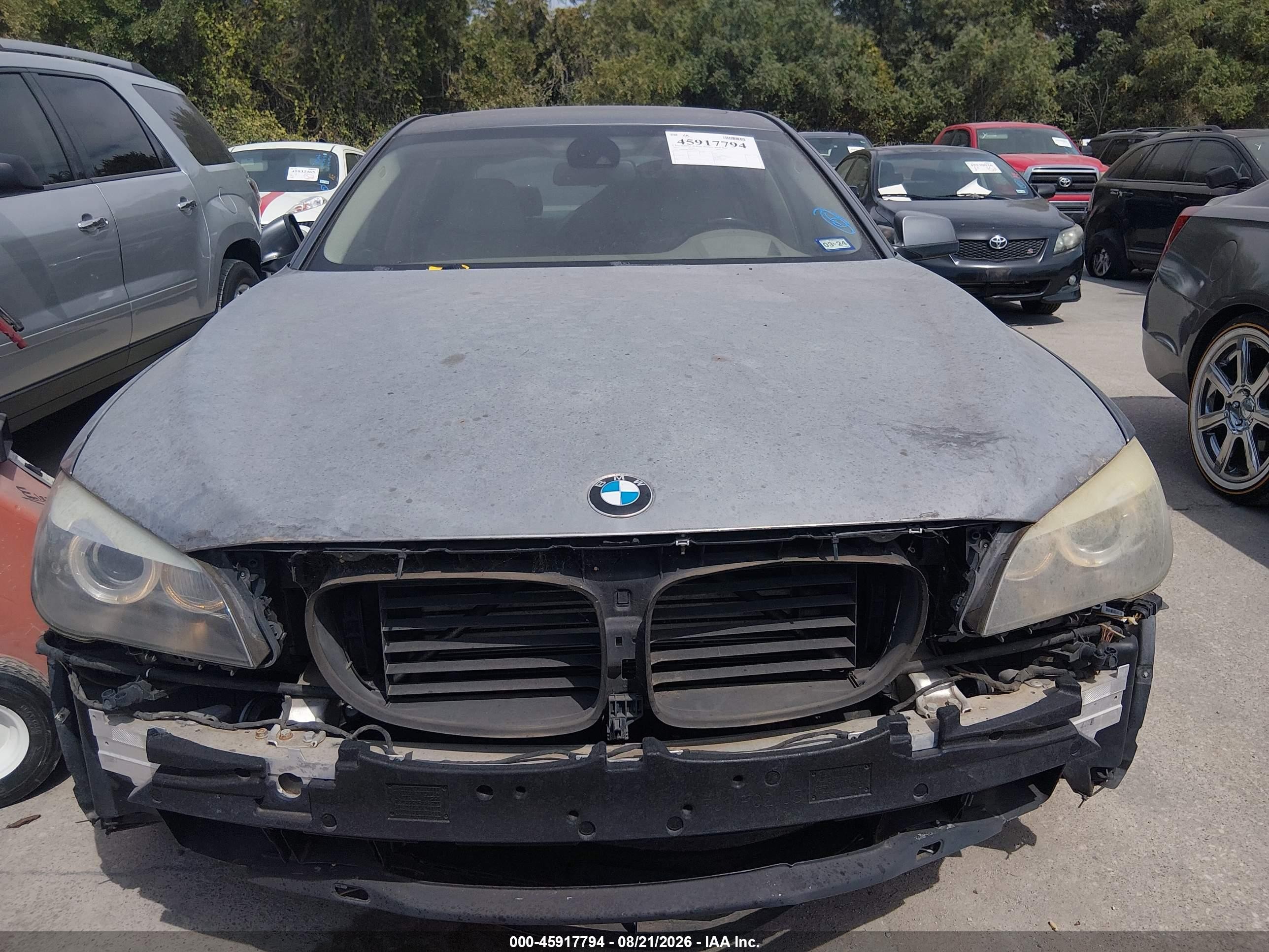 2012 Bmw 750li   Gray vin: WBAKB8C50CC964963