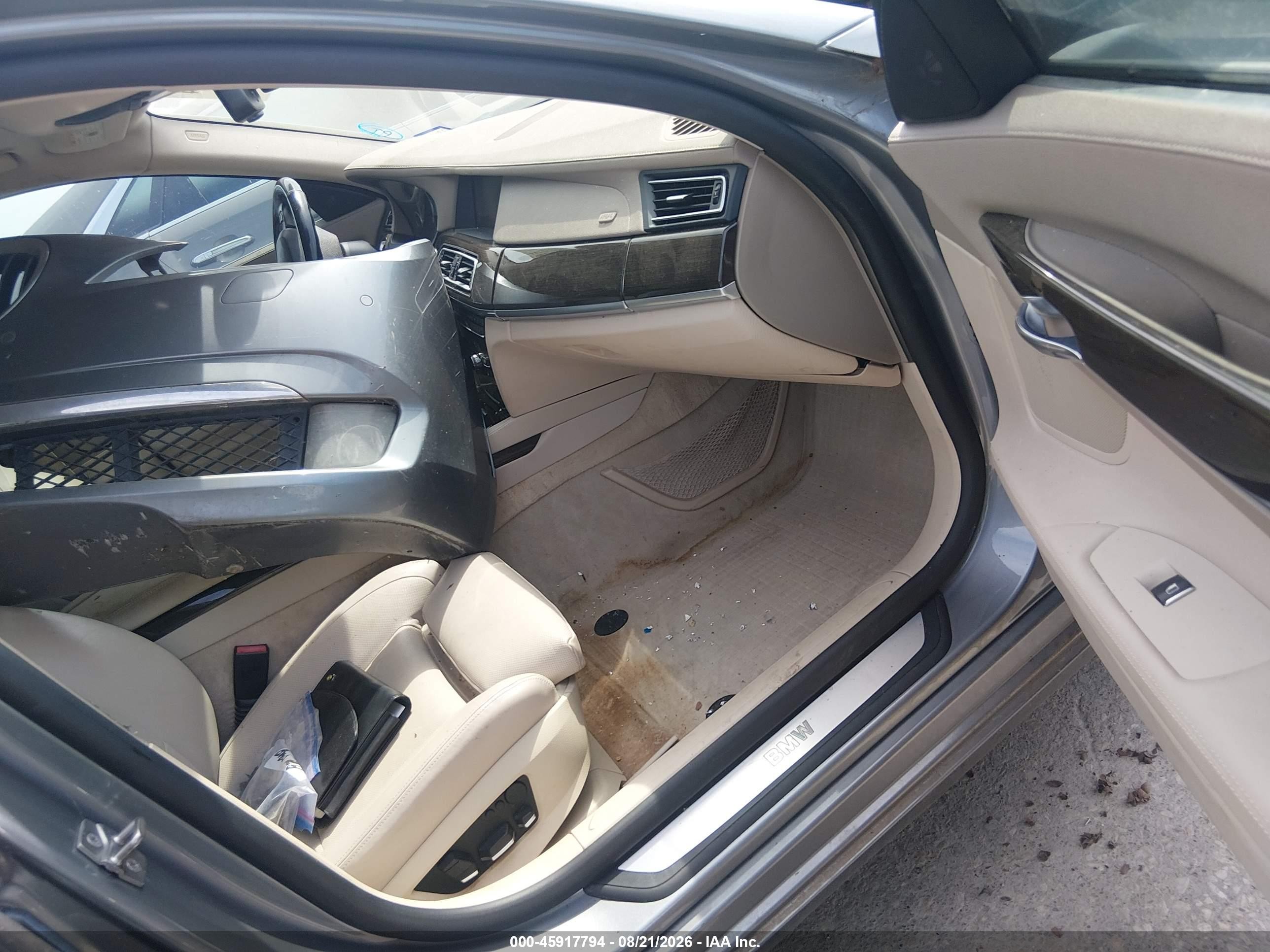 2012 Bmw 750li   Gray vin: WBAKB8C50CC964963