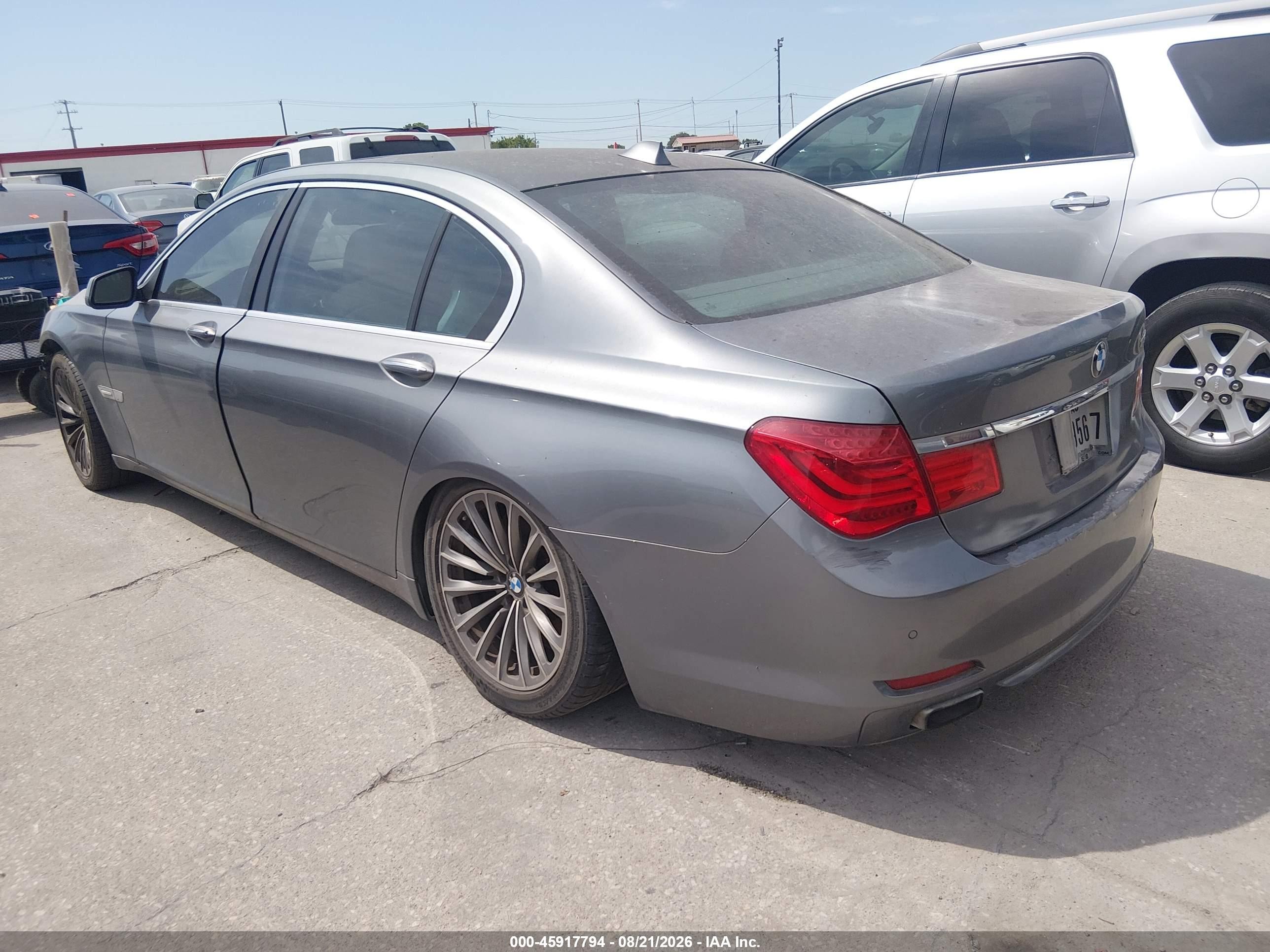 2012 Bmw 750li   Gray vin: WBAKB8C50CC964963