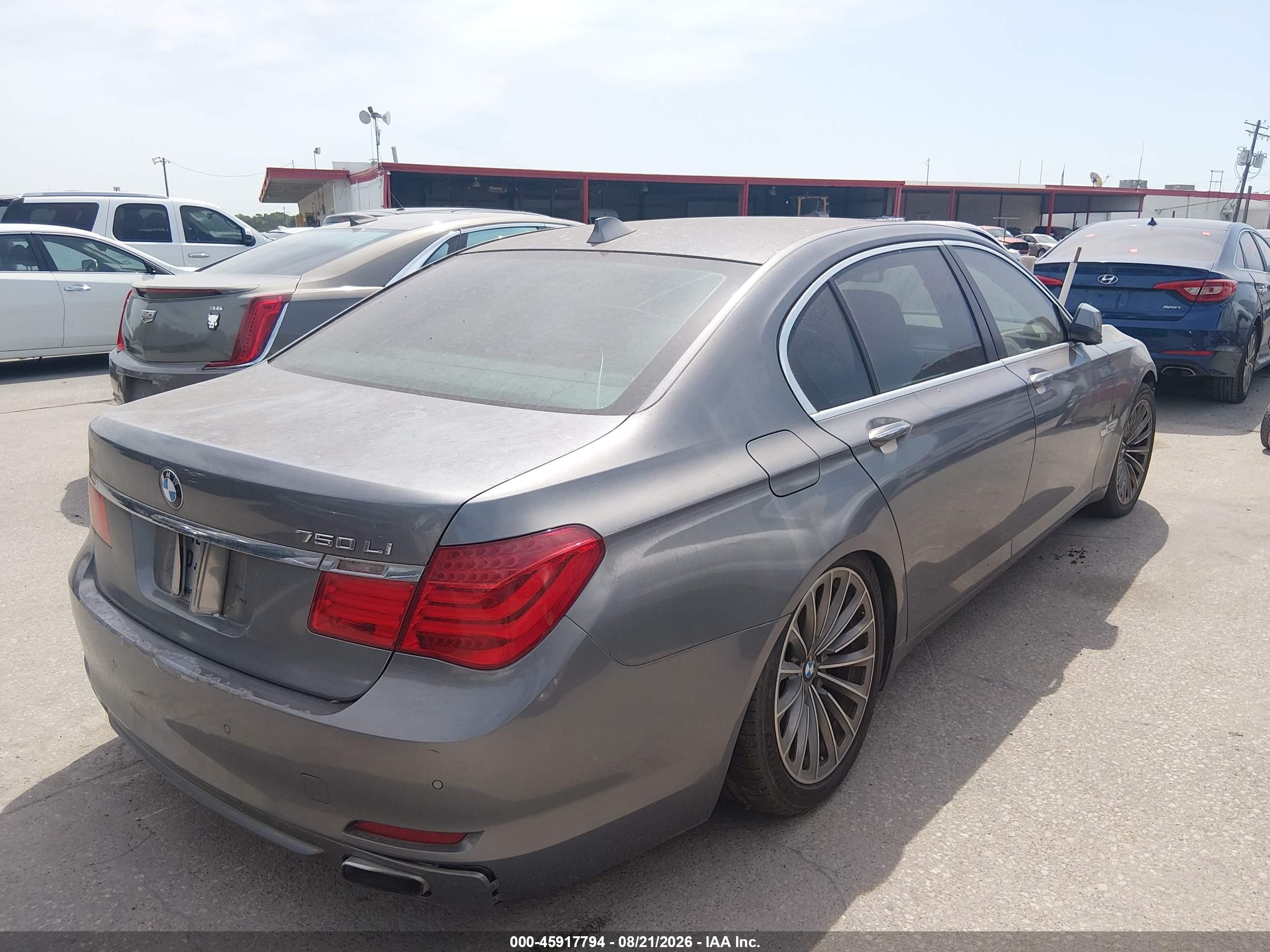 2012 Bmw 750li   Gray vin: WBAKB8C50CC964963