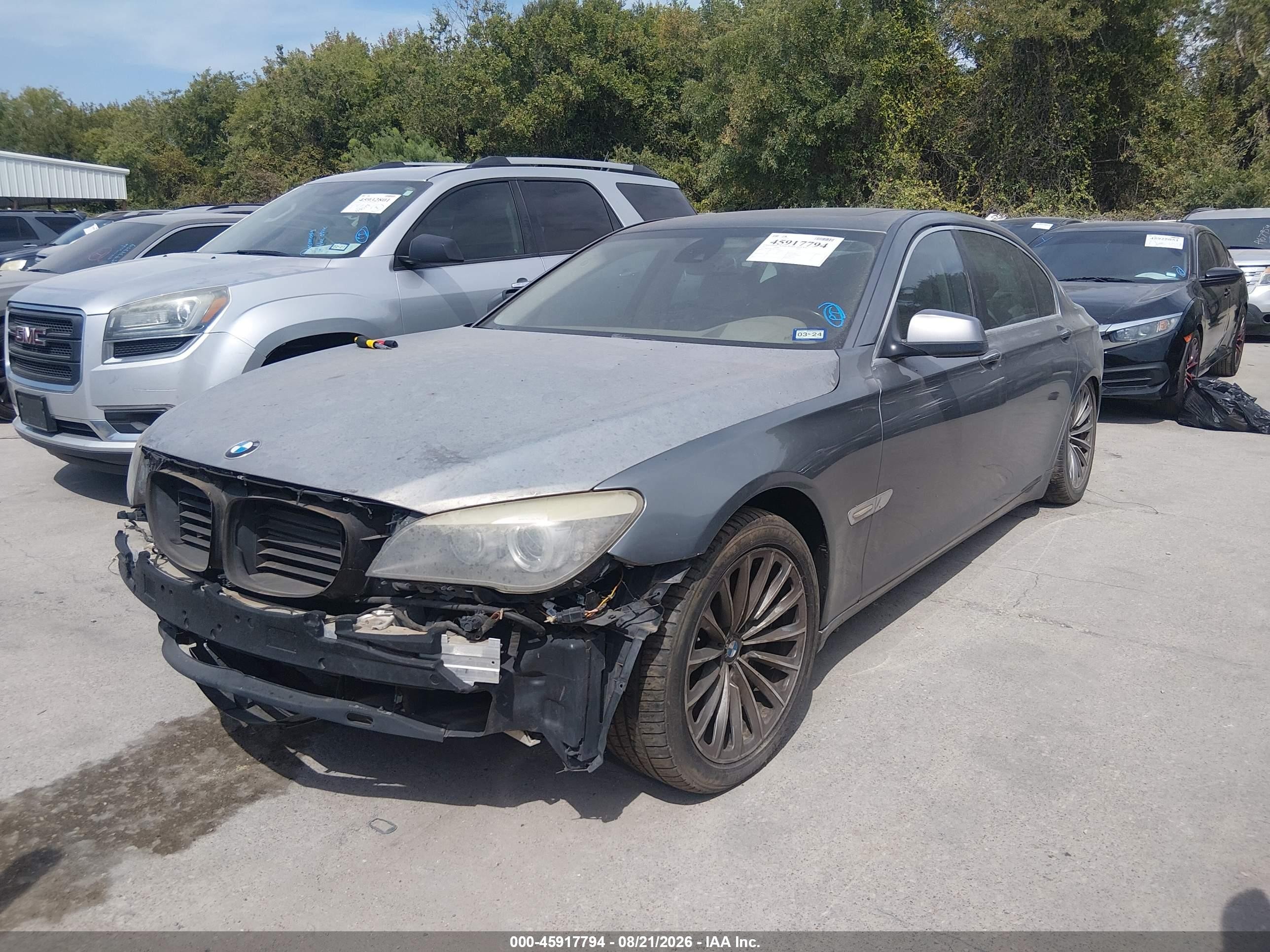 2012 Bmw 750li   Gray vin: WBAKB8C50CC964963
