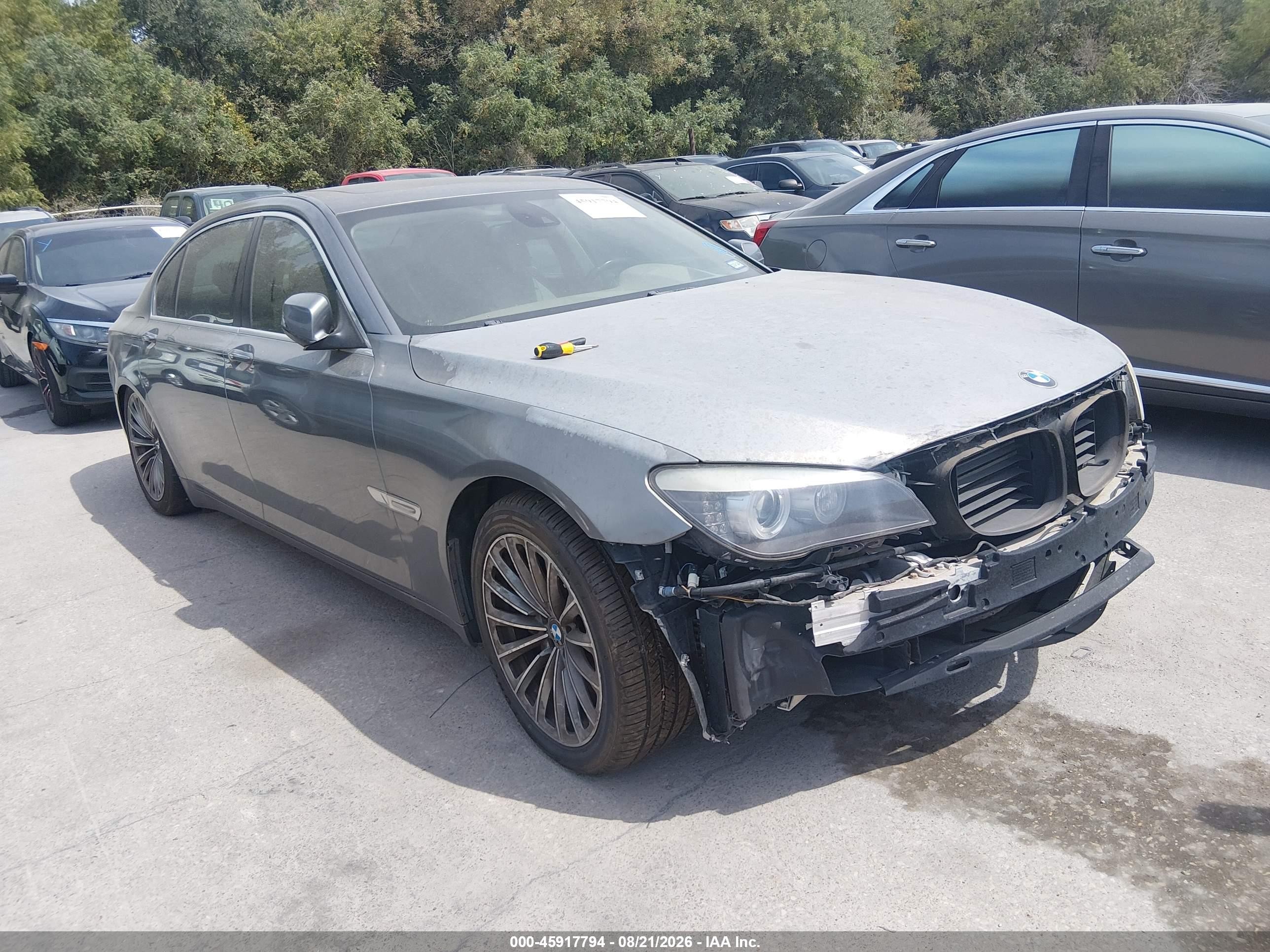2012 Bmw 750li   Gray vin: WBAKB8C50CC964963