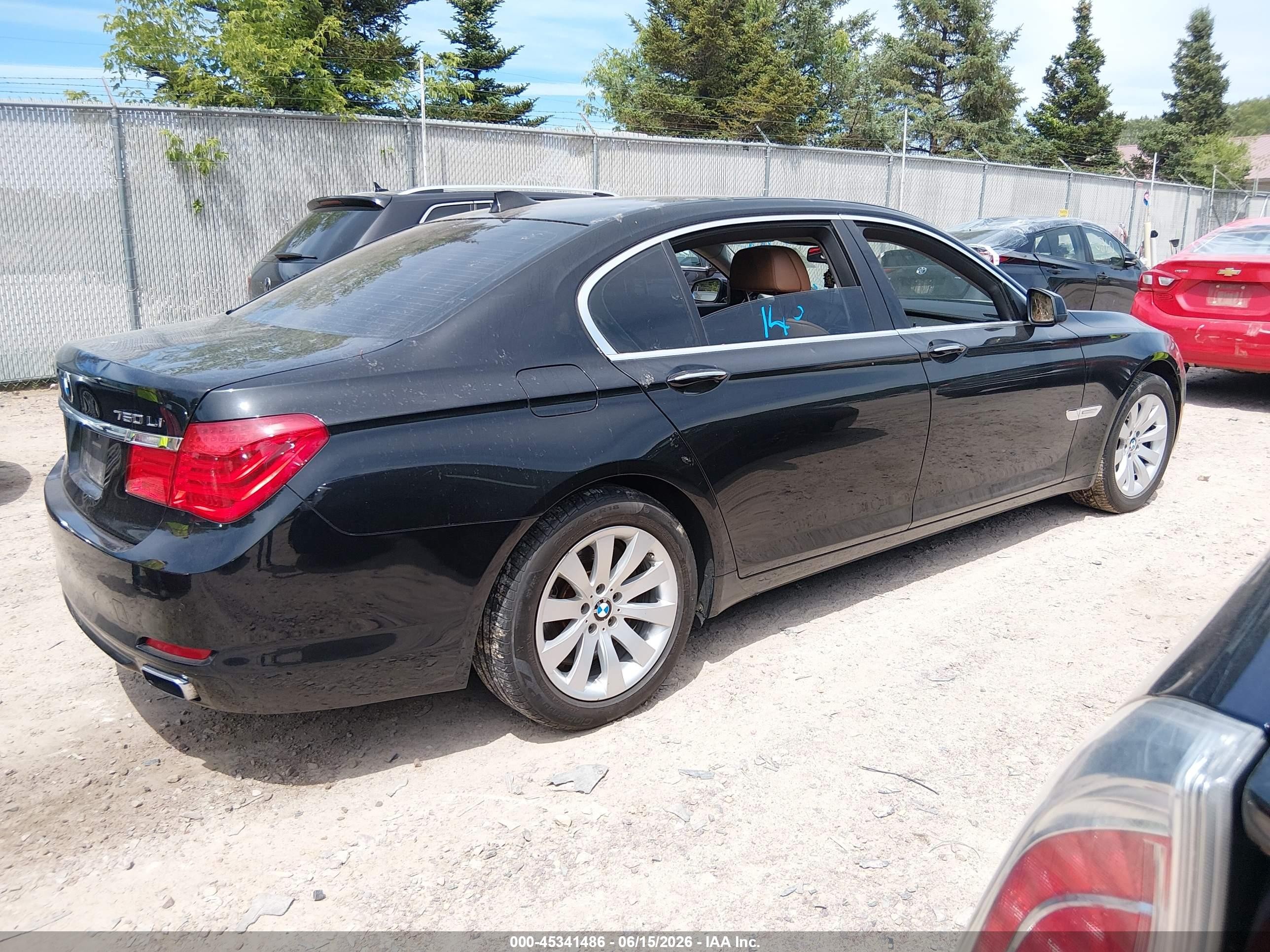 2010 Bmw 750li Черный vin: WBAKB8C51ACY64397