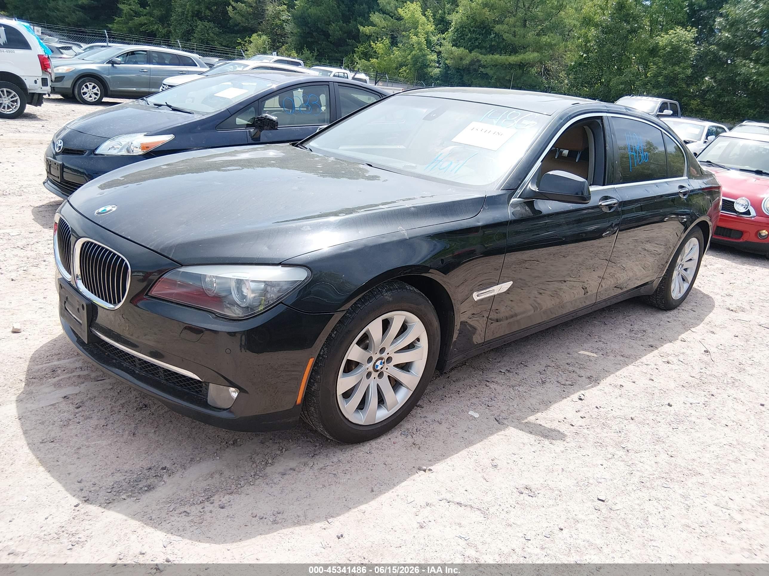 2010 Bmw 750li Черный vin: WBAKB8C51ACY64397