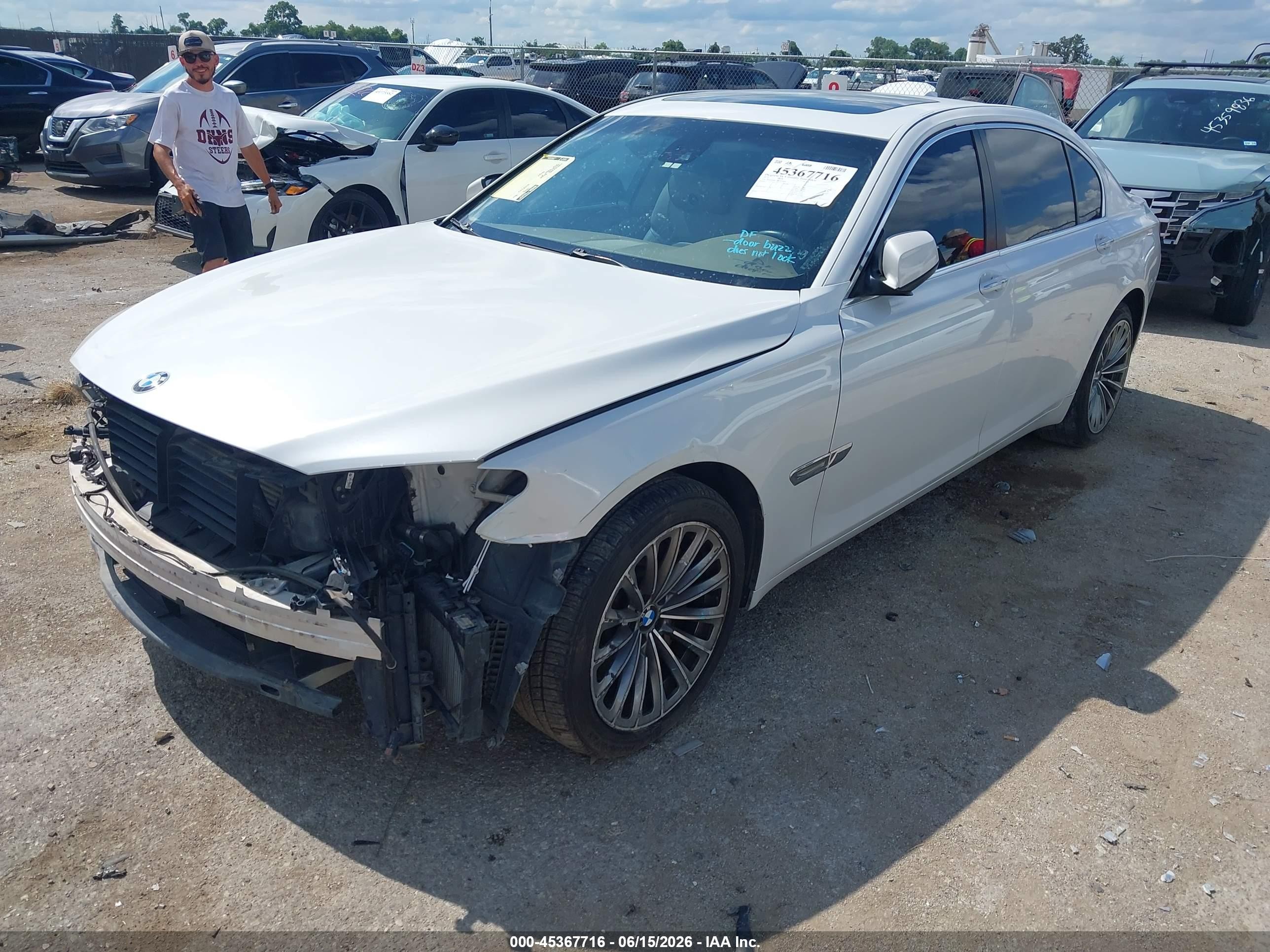 2011 Bmw 750li White vin: WBAKB8C51BCY65891