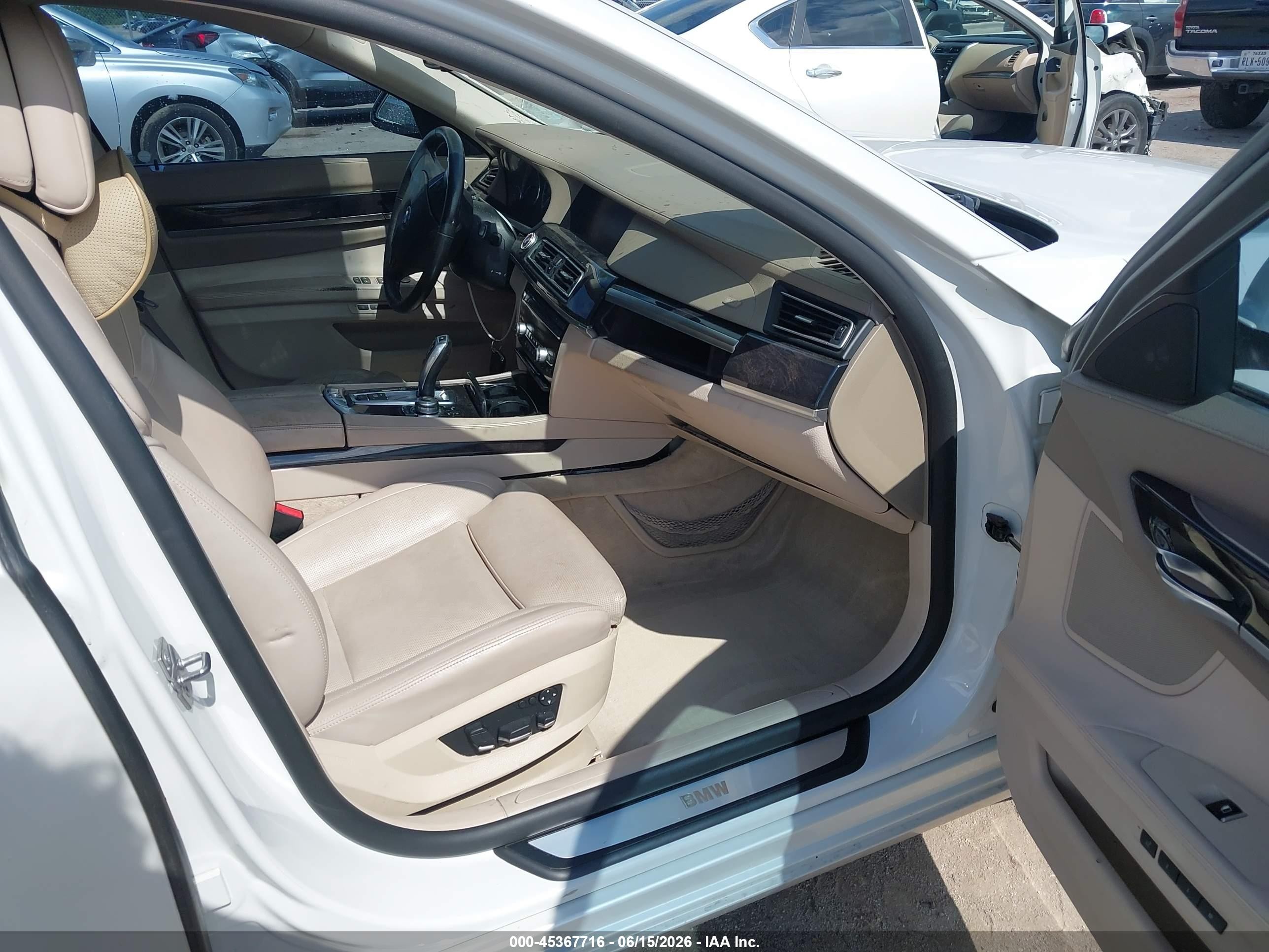 2011 Bmw 750li White vin: WBAKB8C51BCY65891