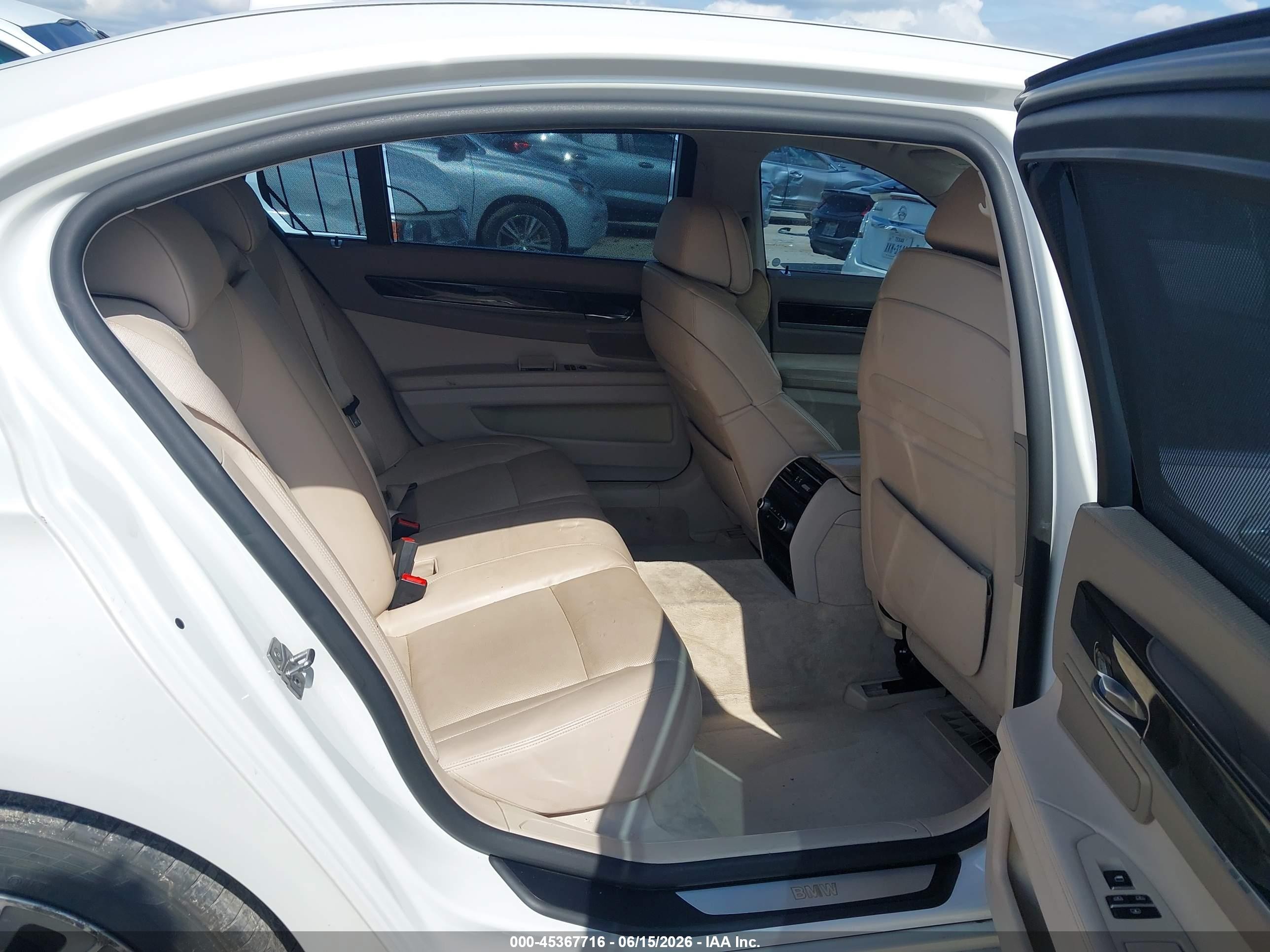 2011 Bmw 750li White vin: WBAKB8C51BCY65891