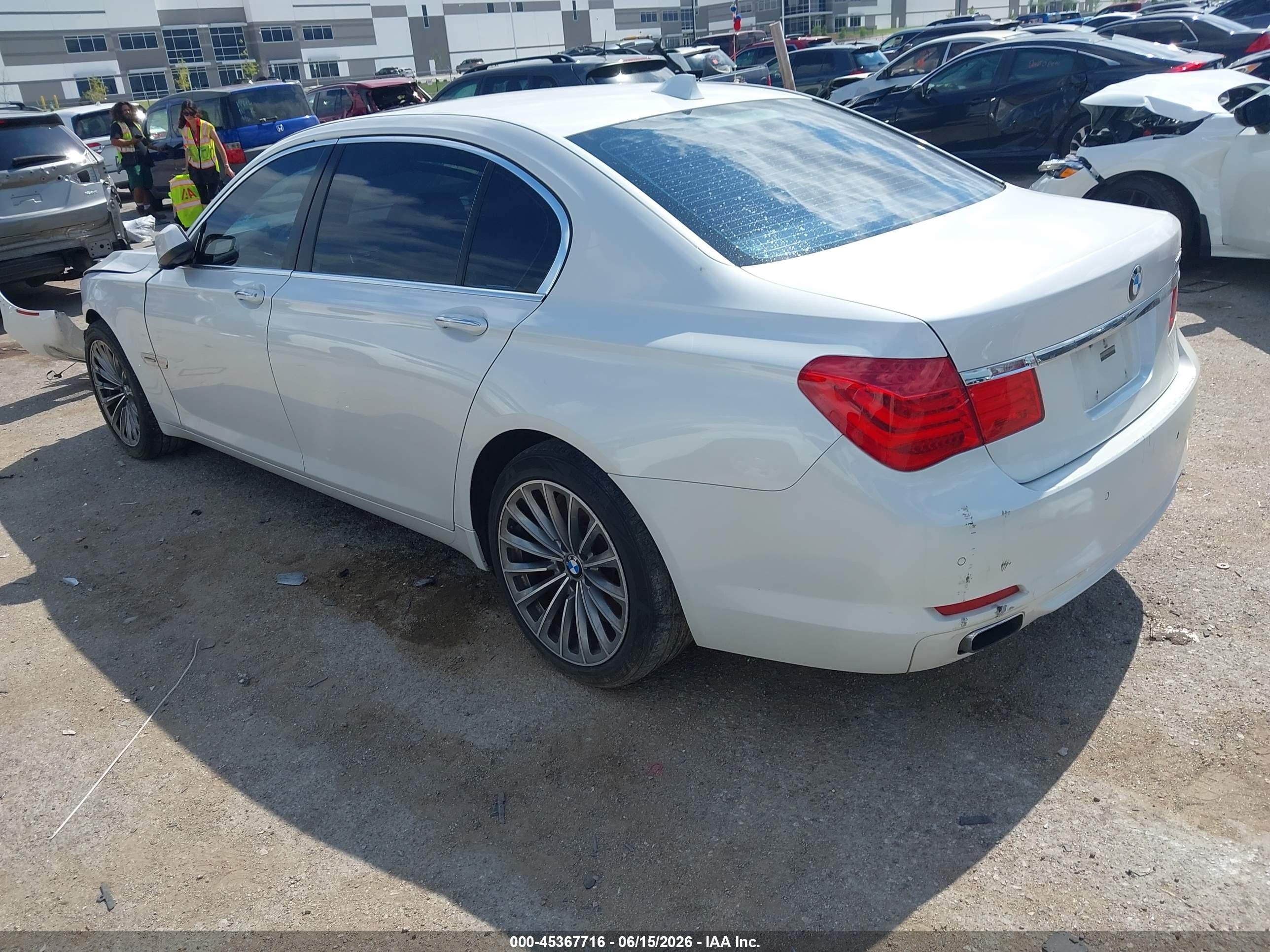 2011 Bmw 750li White vin: WBAKB8C51BCY65891