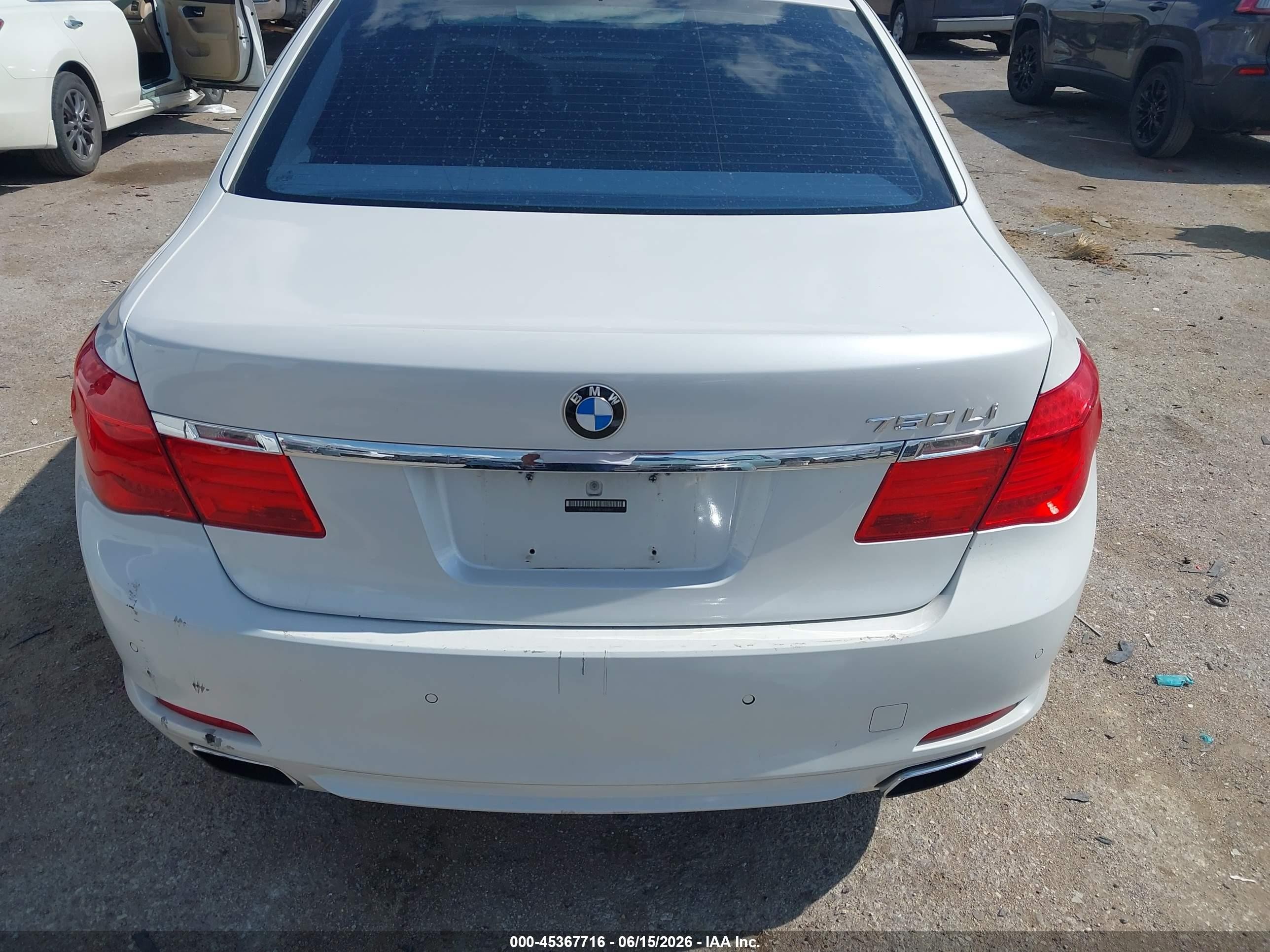 2011 Bmw 750li White vin: WBAKB8C51BCY65891