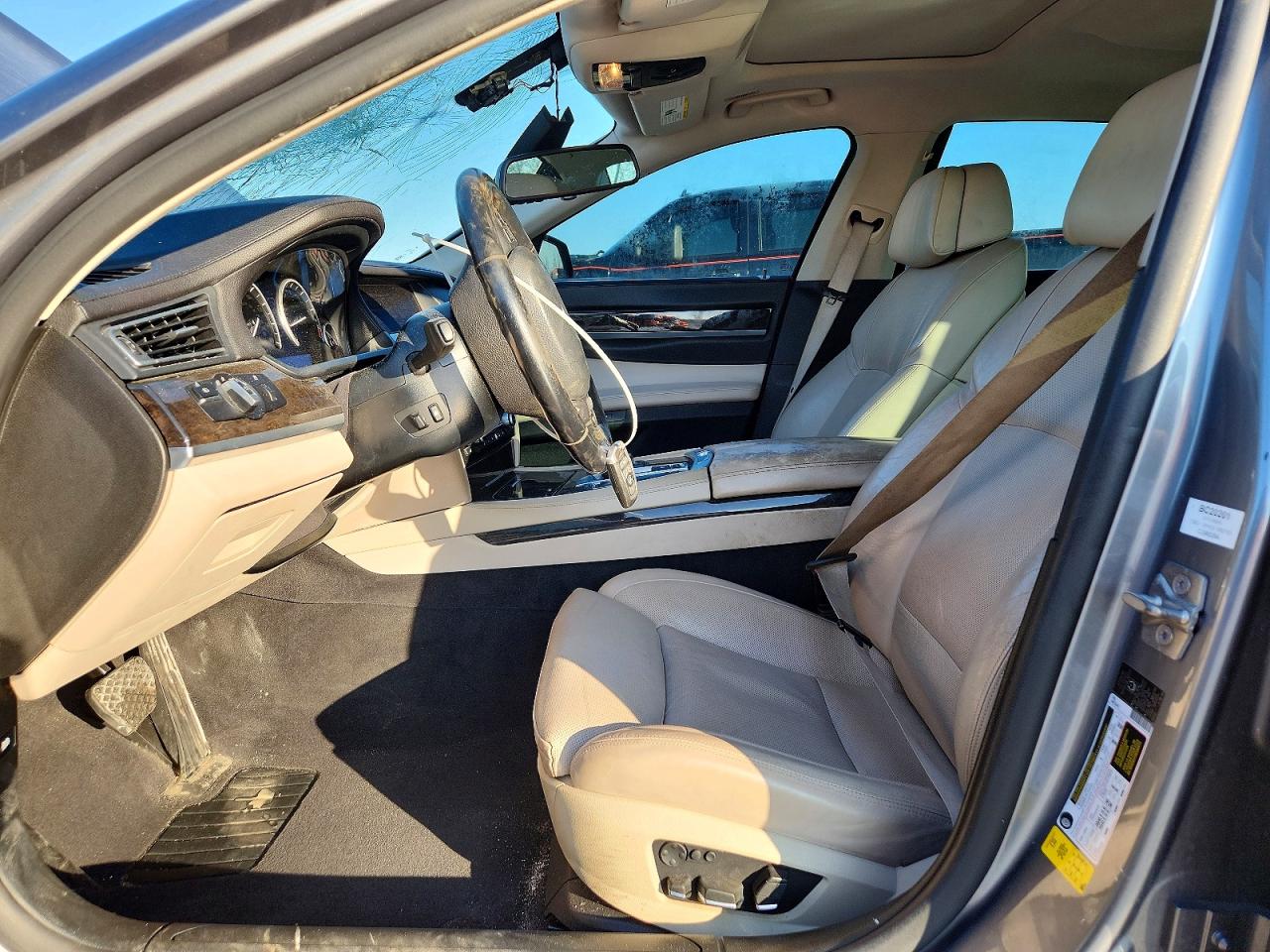 2012 Bmw 750 Li Gray vin: WBAKB8C51CC965264