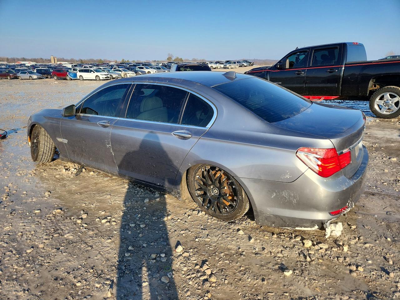 2012 Bmw 750 Li Gray vin: WBAKB8C51CC965264