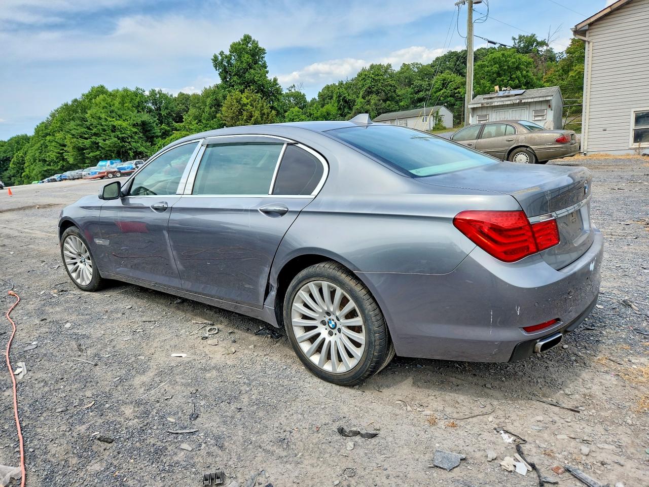2012 Bmw 750 Li Серебряный vin: WBAKB8C52CC963782