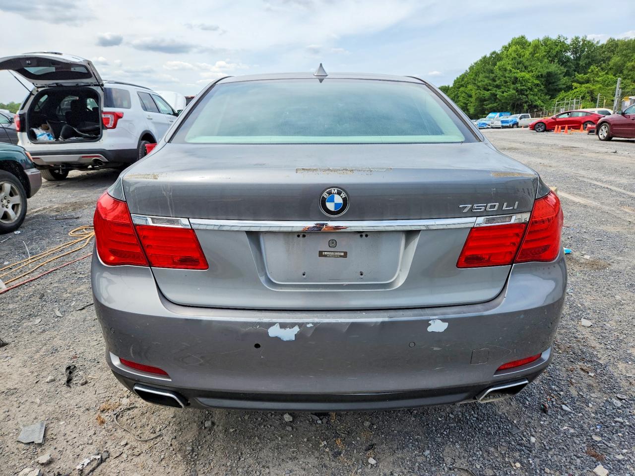 2012 Bmw 750 Li Серебряный vin: WBAKB8C52CC963782