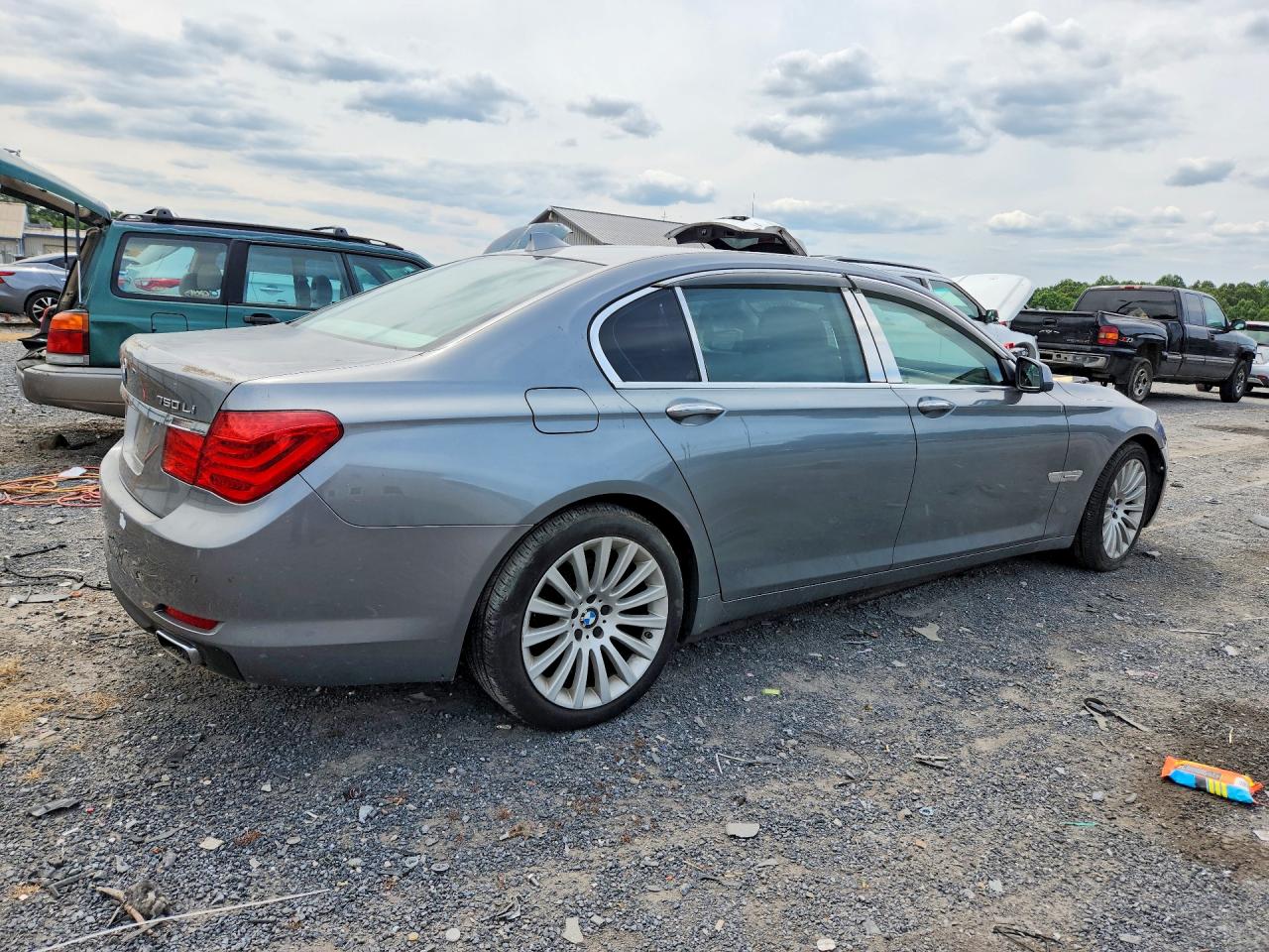 2012 Bmw 750 Li Серебряный vin: WBAKB8C52CC963782