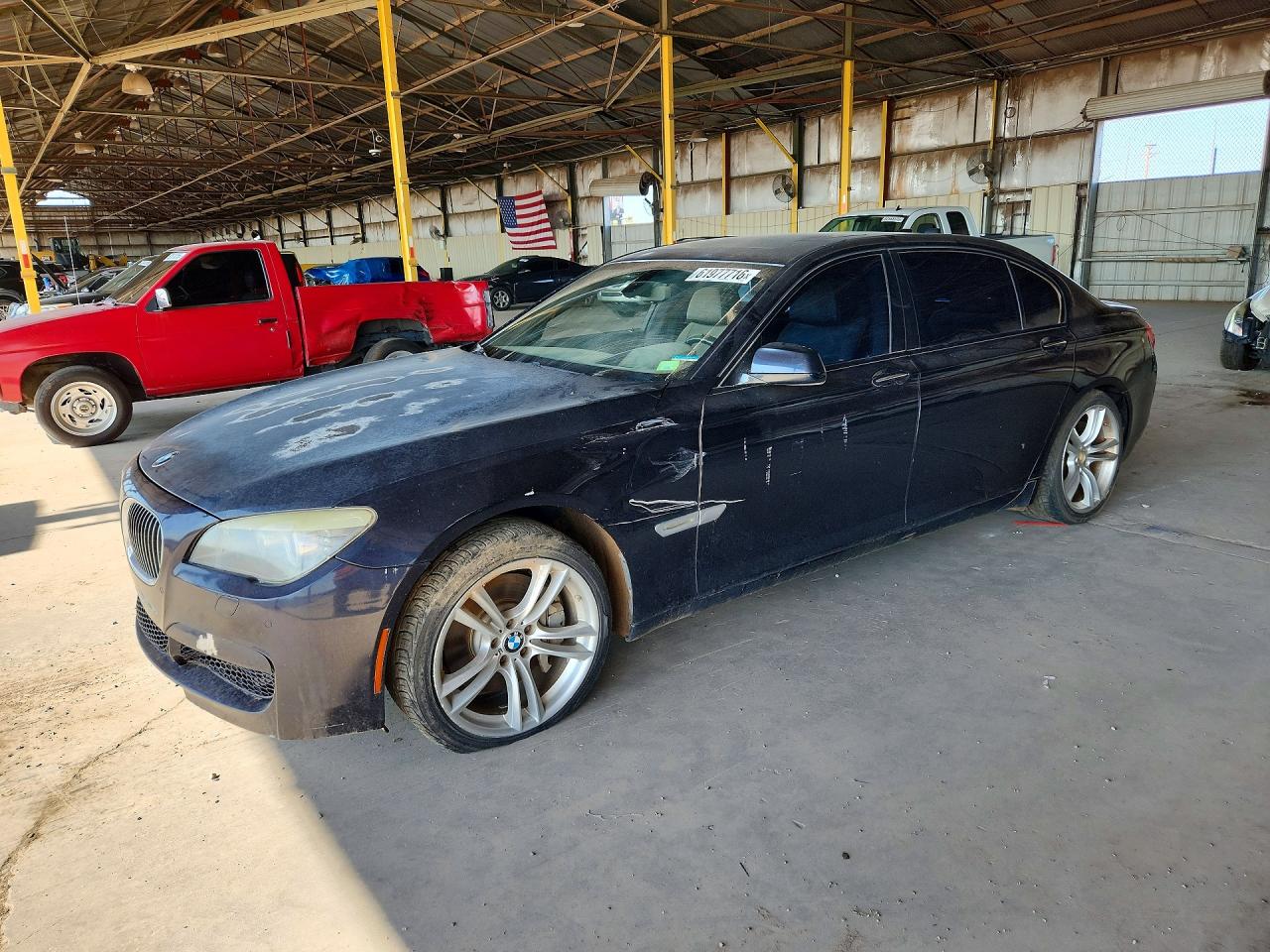 2012 Bmw 750 Li Black vin: WBAKB8C52CC964544