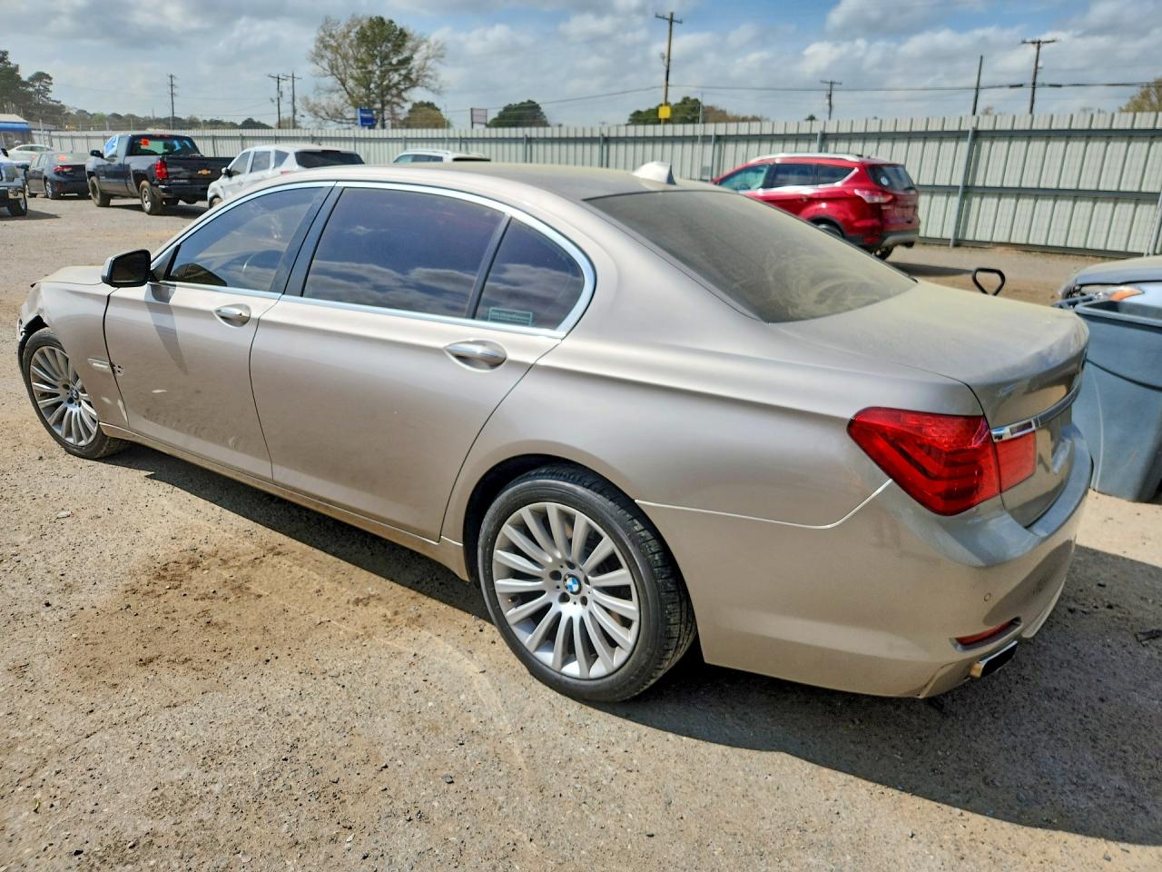 2012 Bmw 750 Li Beige vin: WBAKB8C52CC964706