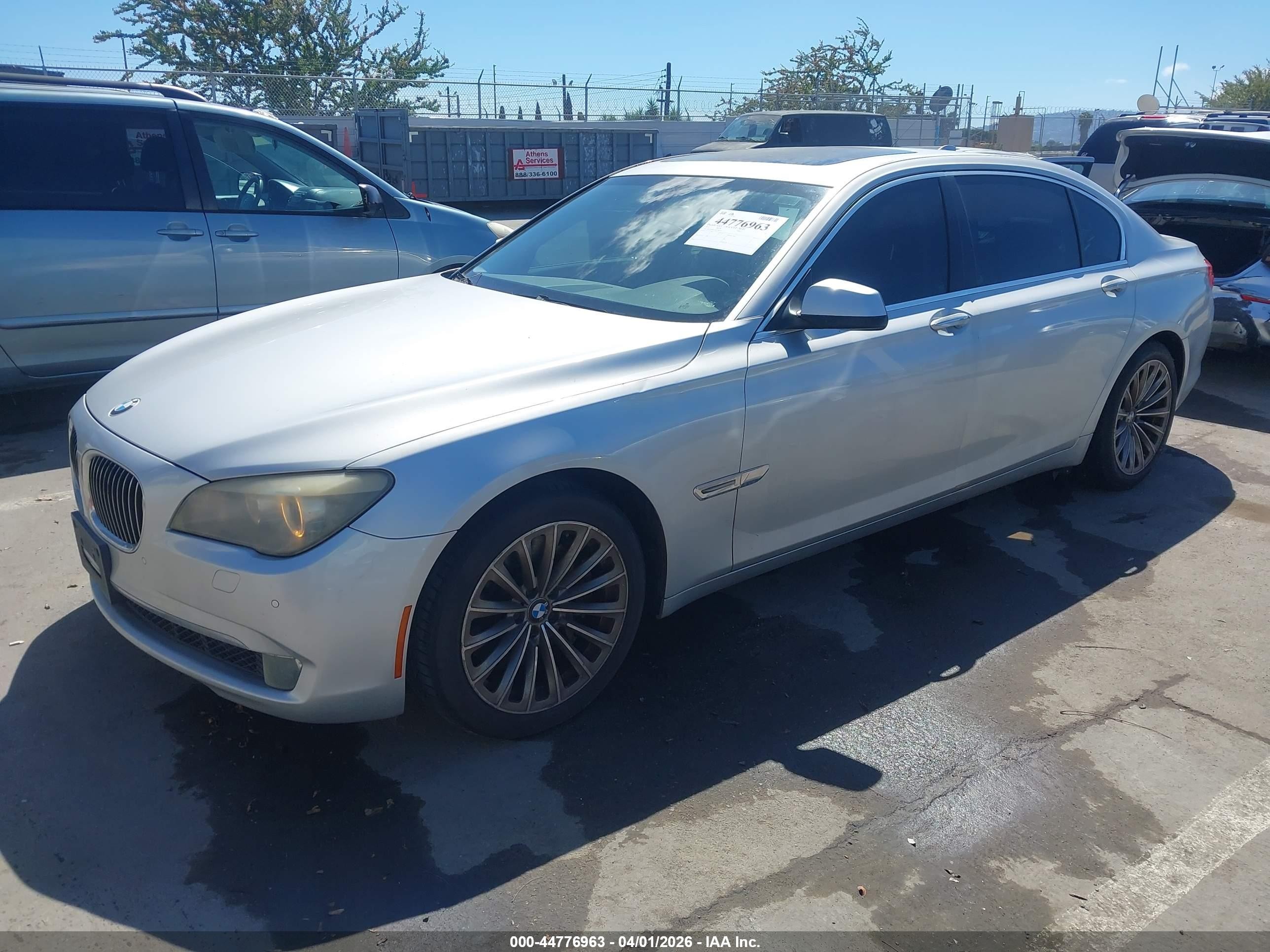 2012 Bmw 750li   Silver vin: WBAKB8C53CC963435