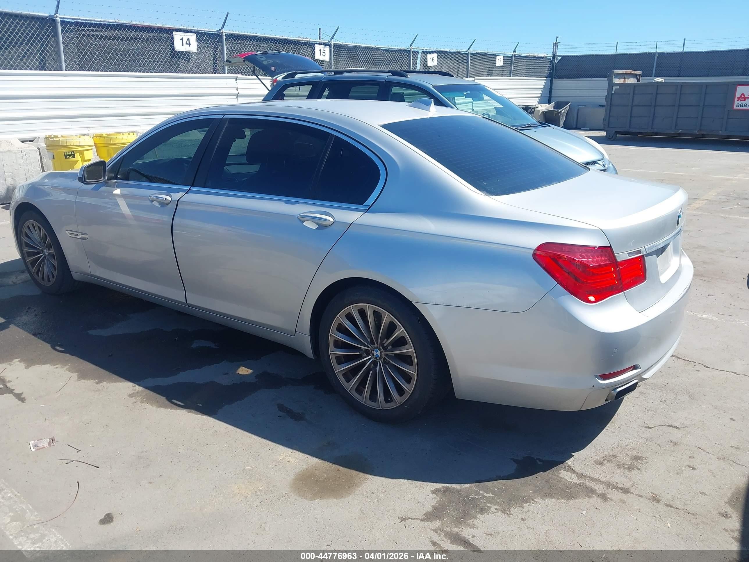 2012 Bmw 750li   Silver vin: WBAKB8C53CC963435