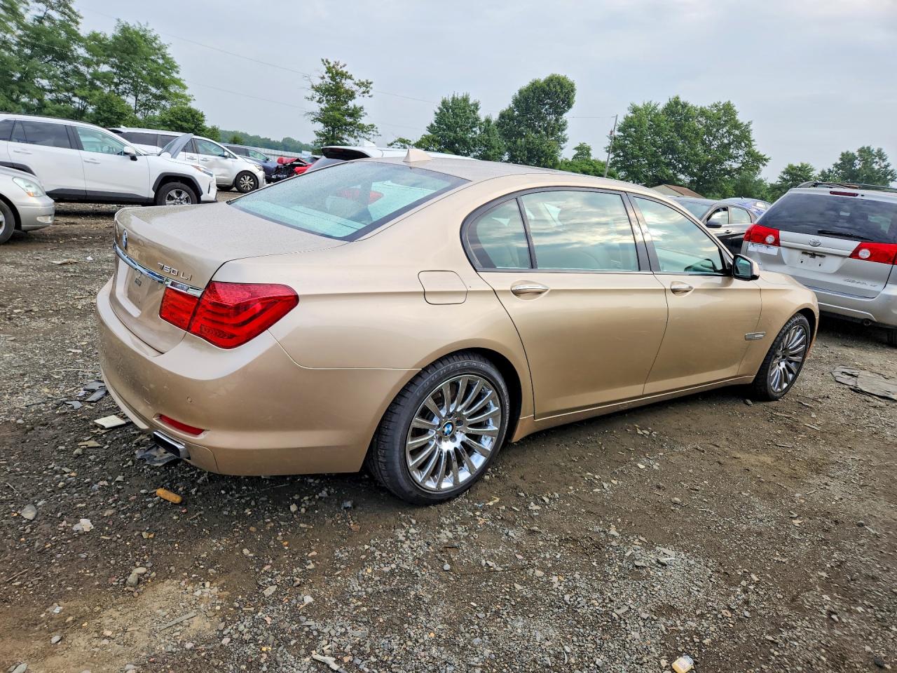2012 Bmw 750 Li Beige vin: WBAKB8C54CDX20484