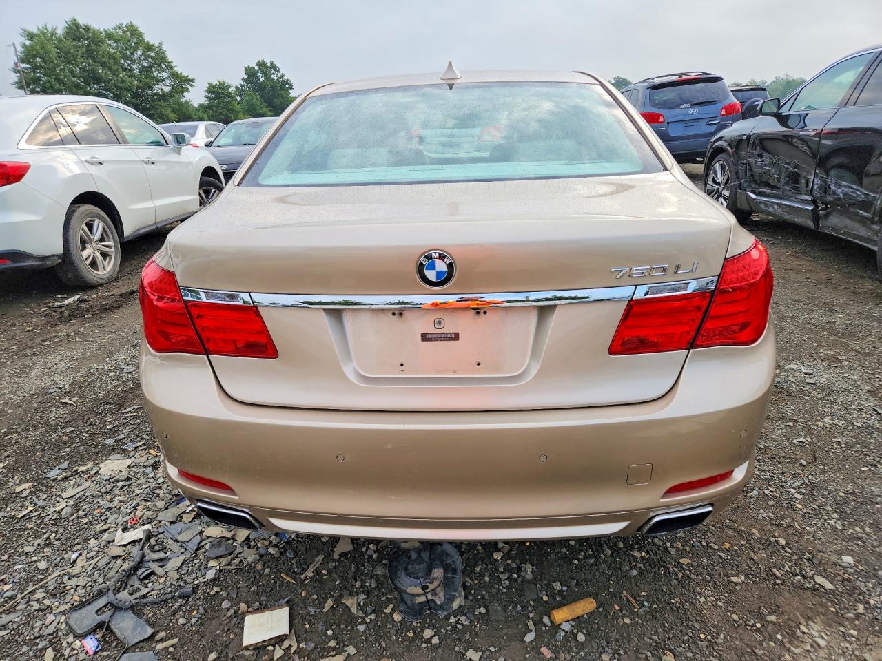 2012 Bmw 750 Li Beige vin: WBAKB8C54CDX20484