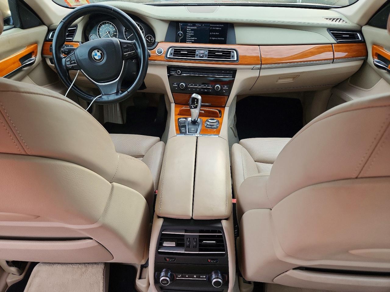 2012 Bmw 750 Li Beige vin: WBAKB8C54CDX20484