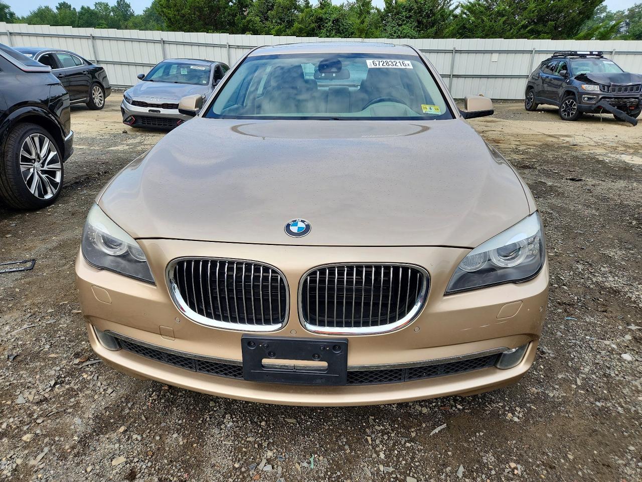 2012 Bmw 750 Li Beige vin: WBAKB8C54CDX20484