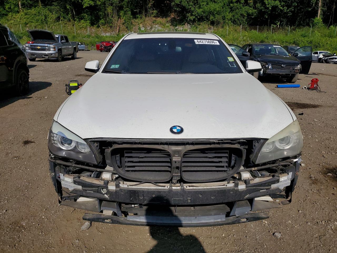 2011 Bmw 750 Li White vin: WBAKB8C55BC852108