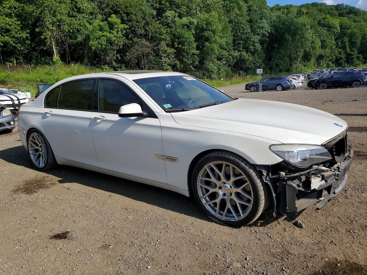 2011 Bmw 750 Li White vin: WBAKB8C55BC852108