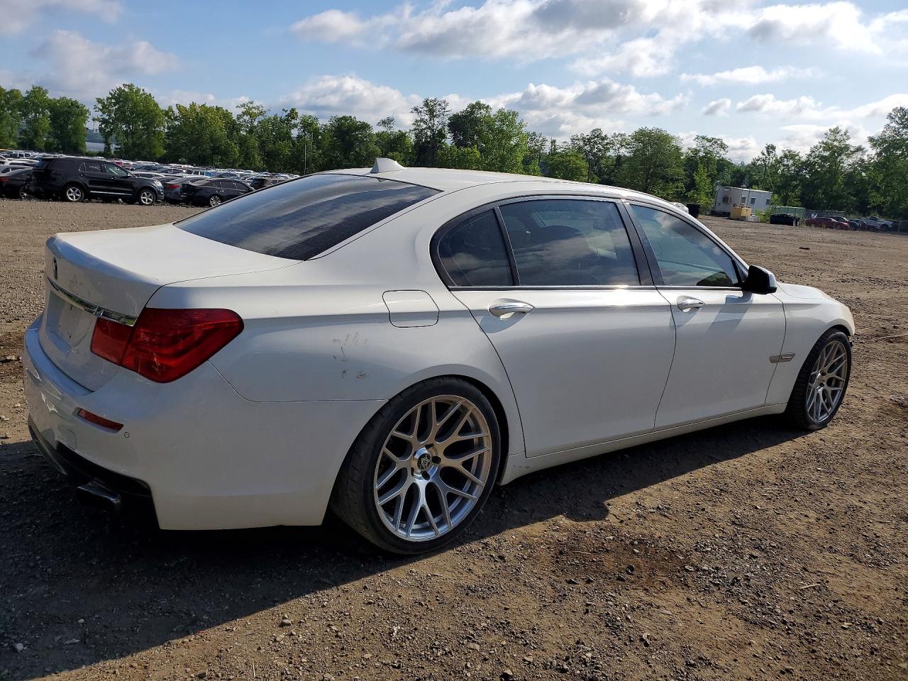 2011 Bmw 750 Li White vin: WBAKB8C55BC852108