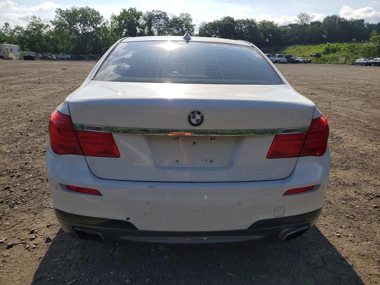 2011 Bmw 750 Li White vin: WBAKB8C55BC852108