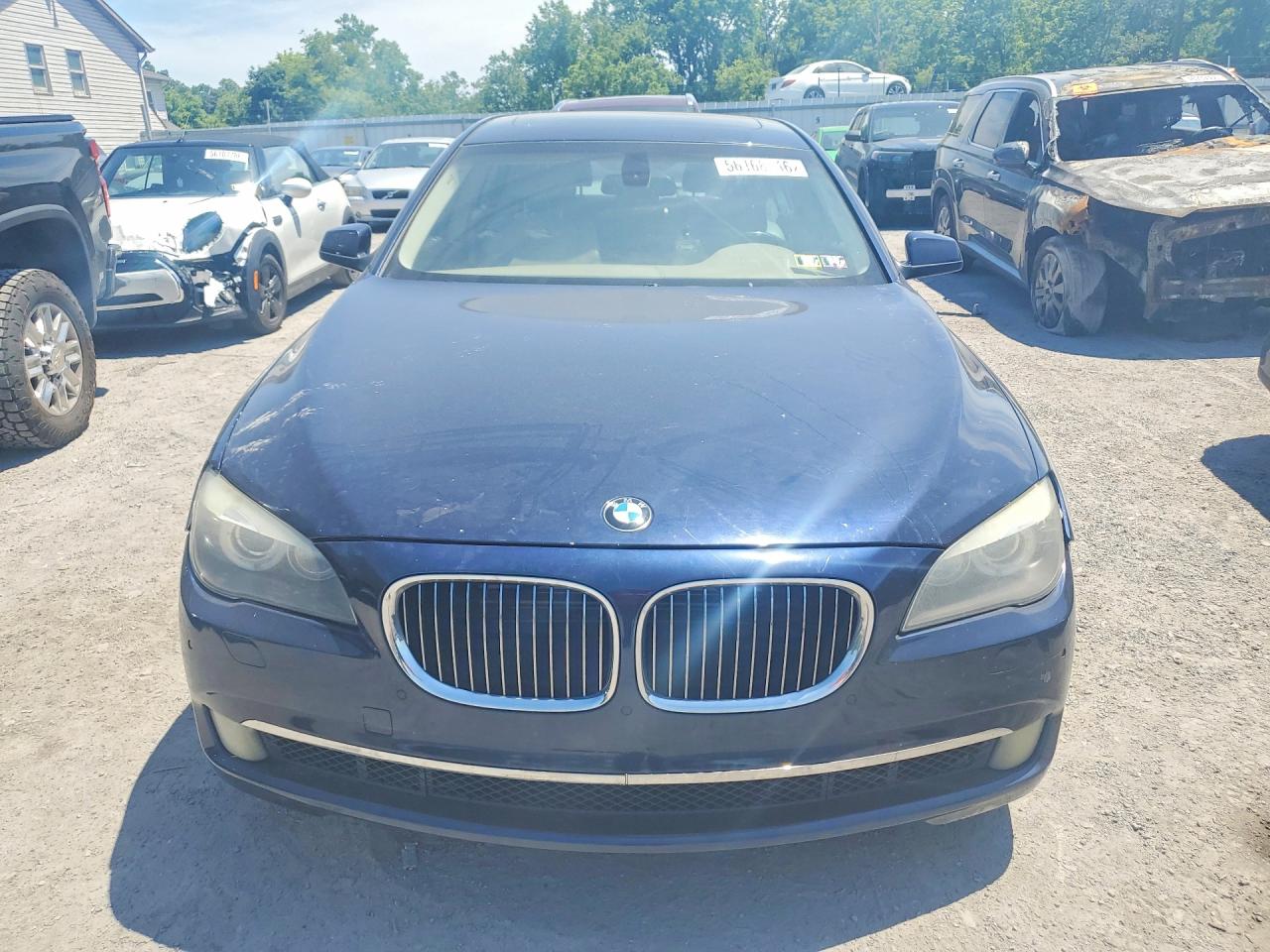 2011 Bmw 750 Li Blue vin: WBAKB8C55BCY66445