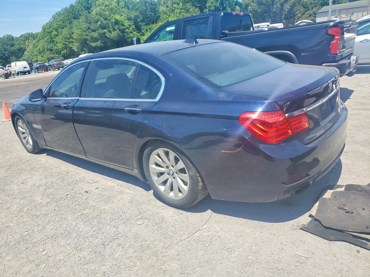 2011 Bmw 750 Li Blue vin: WBAKB8C55BCY66445