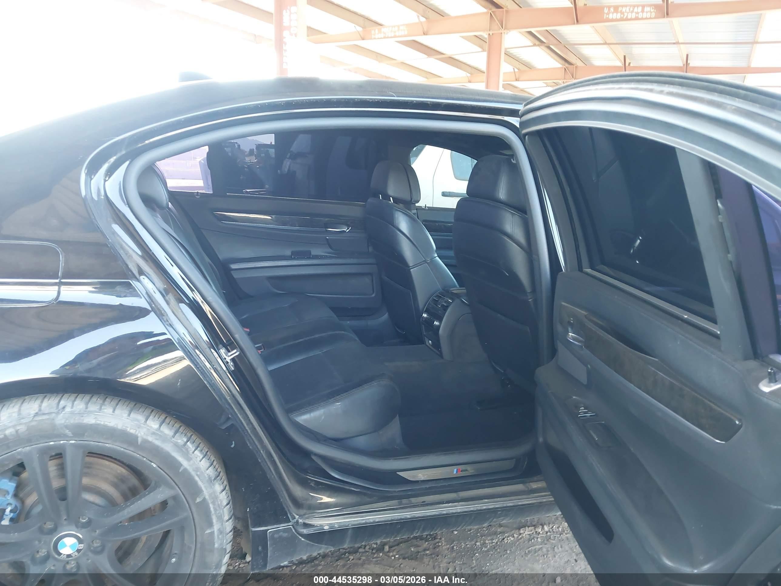 2012 Bmw 750li   Black vin: WBAKB8C55CC964313