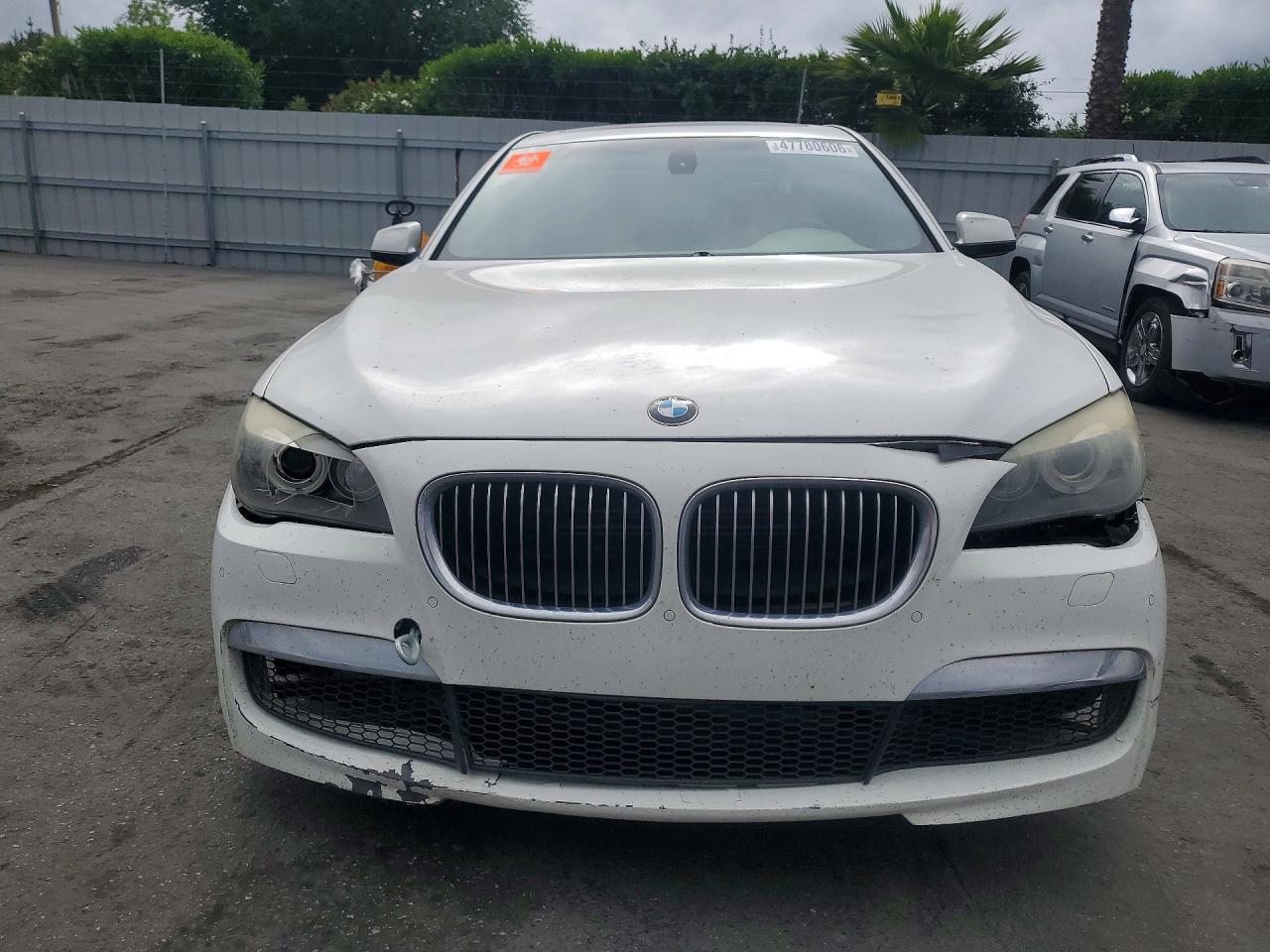 2010 Bmw 750 Li White vin: WBAKB8C56ACY62757