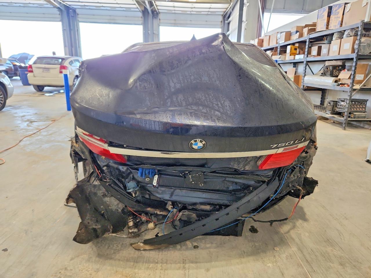 2012 Bmw 750 Li Blue vin: WBAKB8C56CC962635