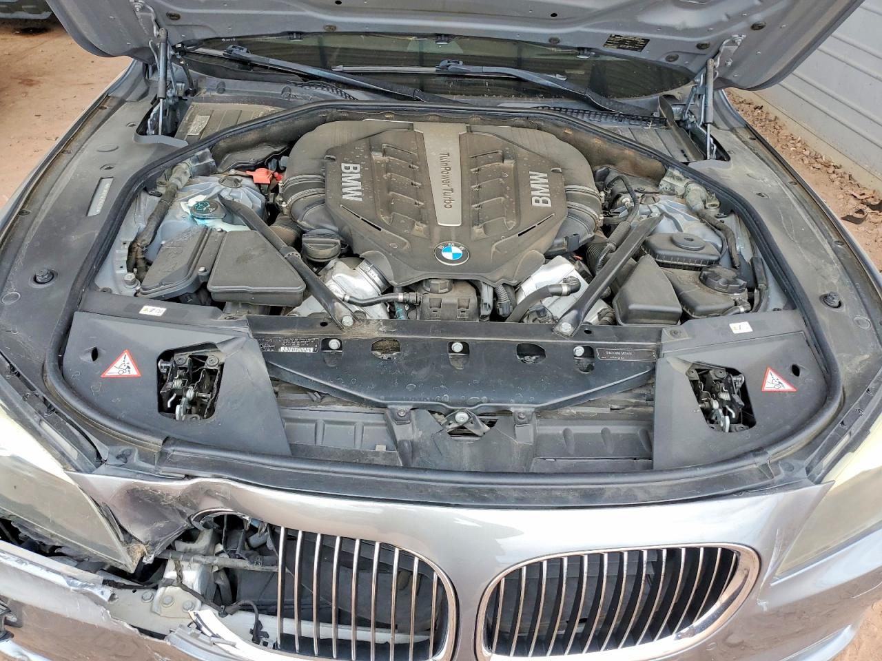 2012 Bmw 750 Li Gray vin: WBAKB8C56CC963235