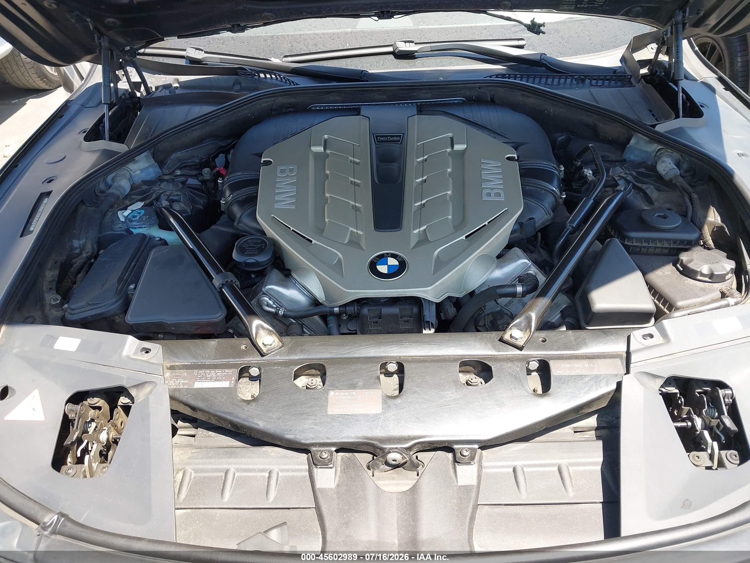 2011 Bmw 750li   Black vin: WBAKB8C57BCY64714