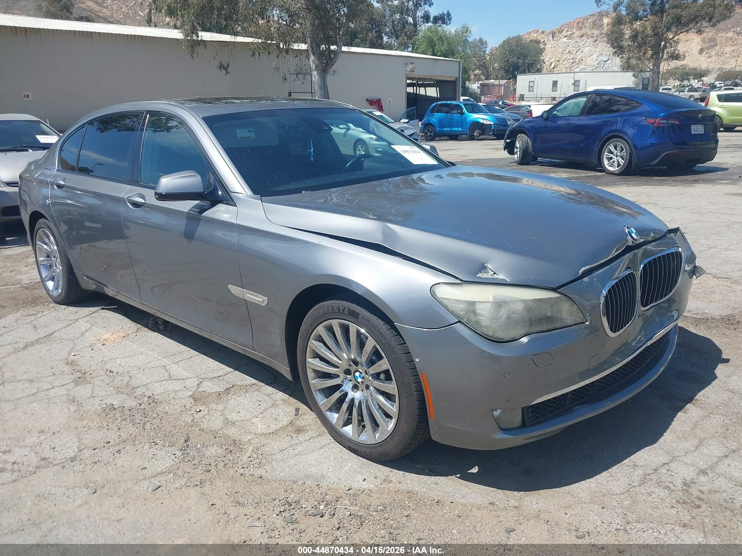 2010 Bmw 750li   Gray vin: WBAKB8C58ACY63554