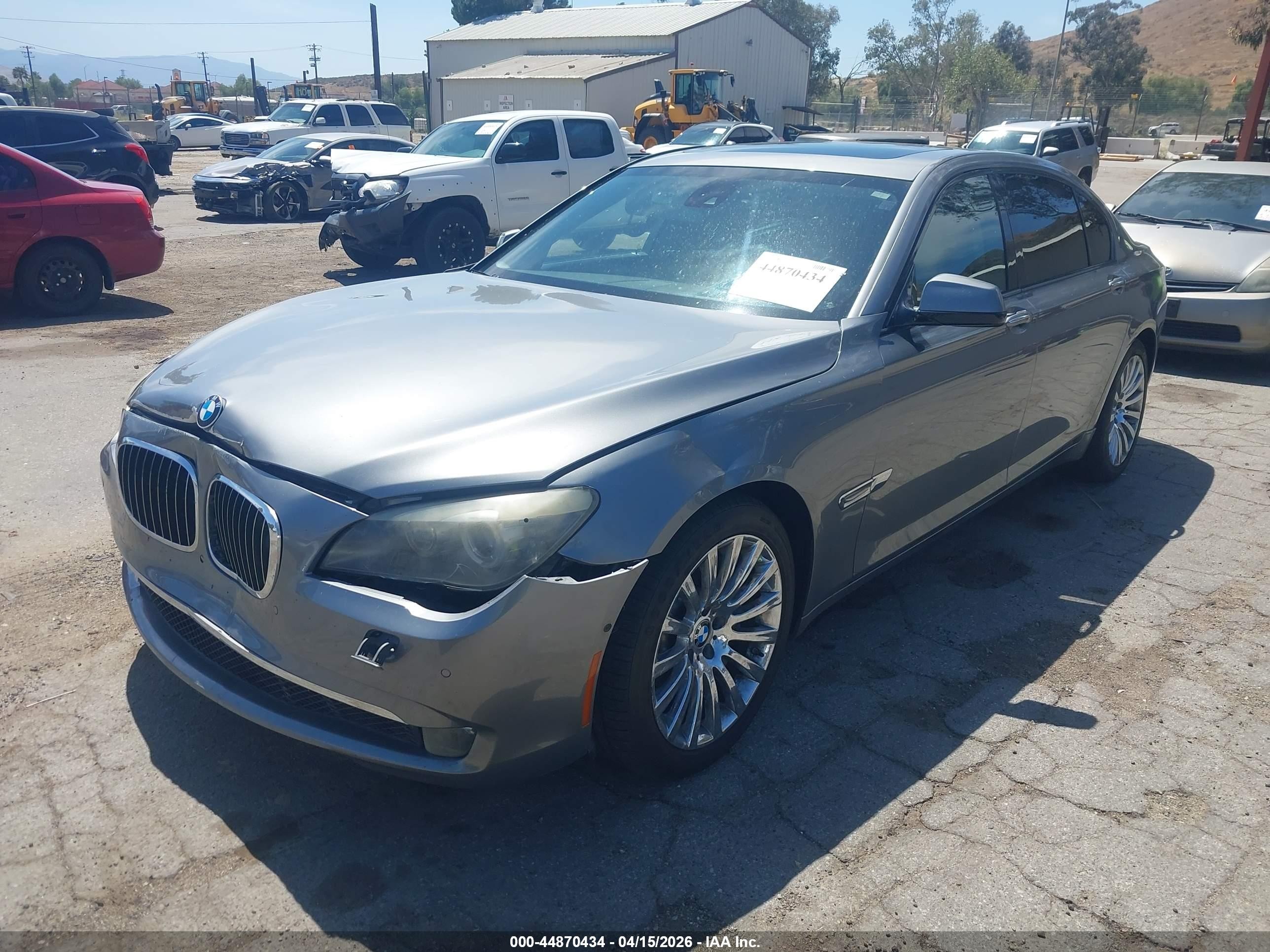 2010 Bmw 750li   Gray vin: WBAKB8C58ACY63554