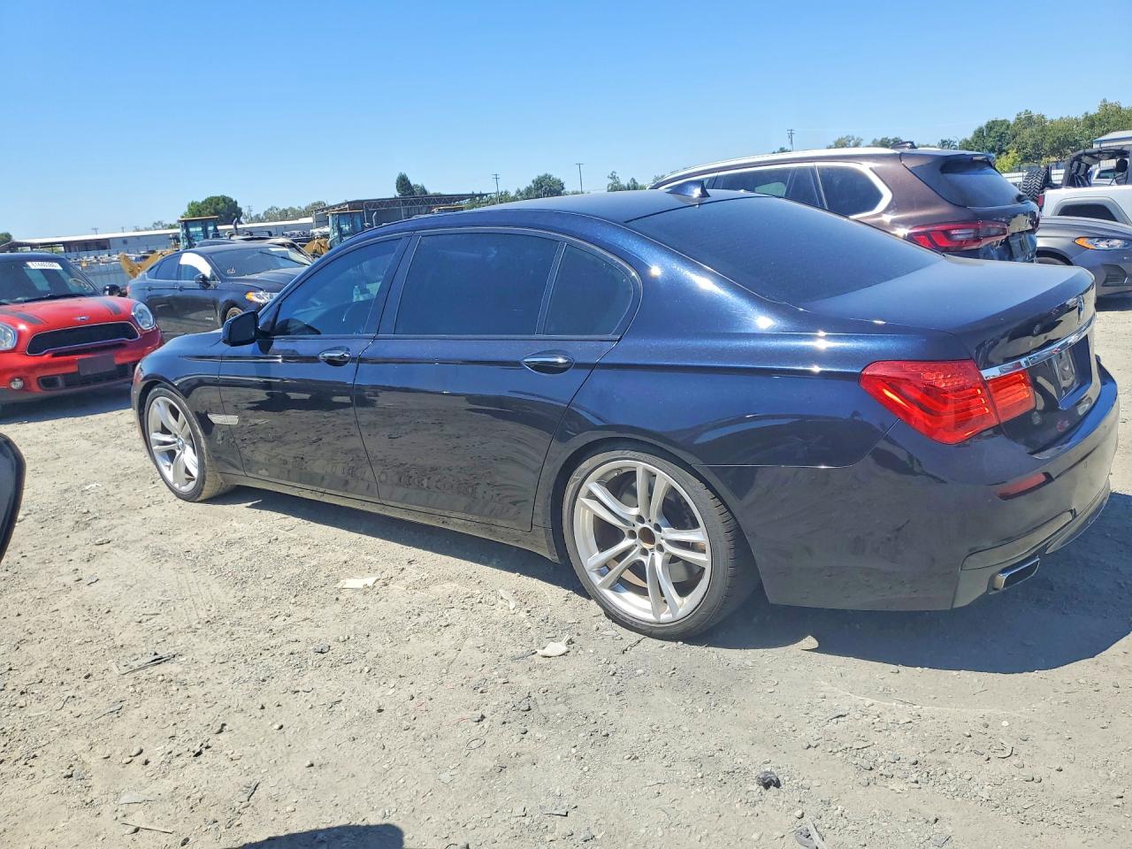 2011 Bmw 750 Li Blue vin: WBAKB8C58BC851647