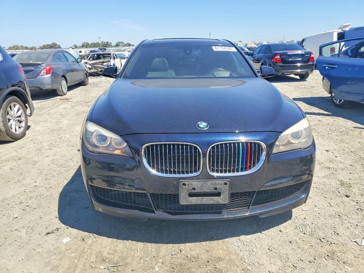 2011 Bmw 750 Li Blue vin: WBAKB8C58BC851647