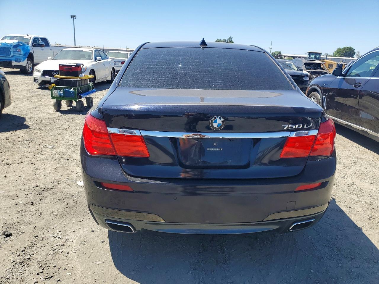 2011 Bmw 750 Li Blue vin: WBAKB8C58BC851647