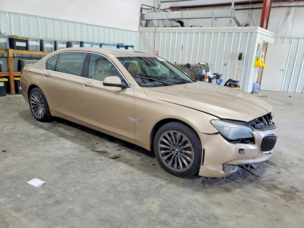 2011 Bmw 750 Li Beige vin: WBAKB8C58BCY65905