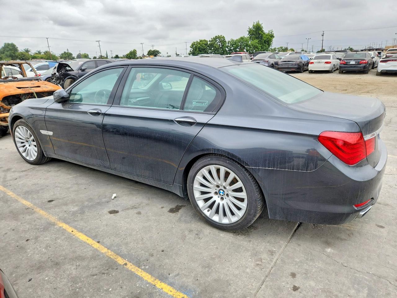 2012 Bmw 750 Li Gray vin: WBAKB8C58CC962572